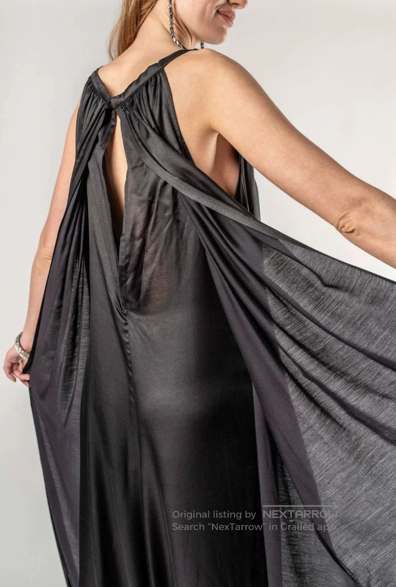 Ann Demeulemeester Ann Demeulemeester Purple Silk Long Dress. Size 33" - 7 Thumbnail