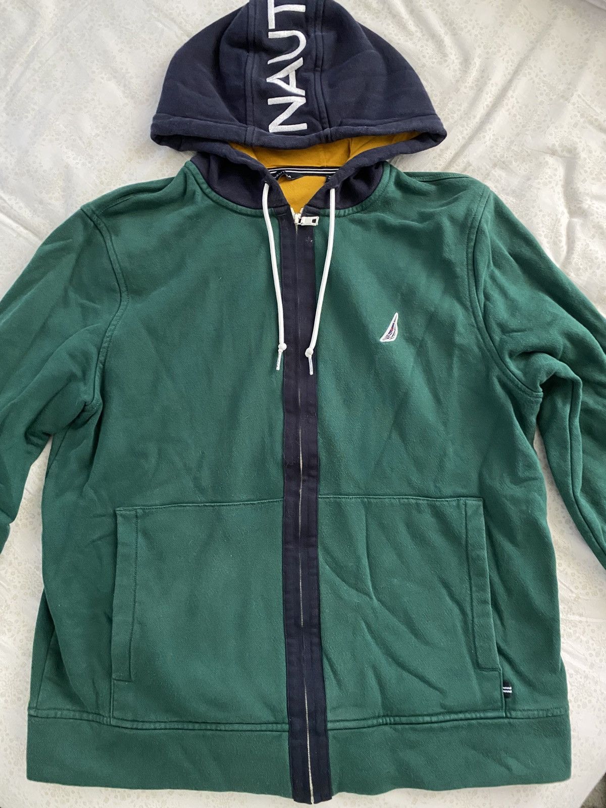 Nautica Nautica Drawstring Hoodie Size US L / EU 52-54 / 3 - 1 Thumbnail