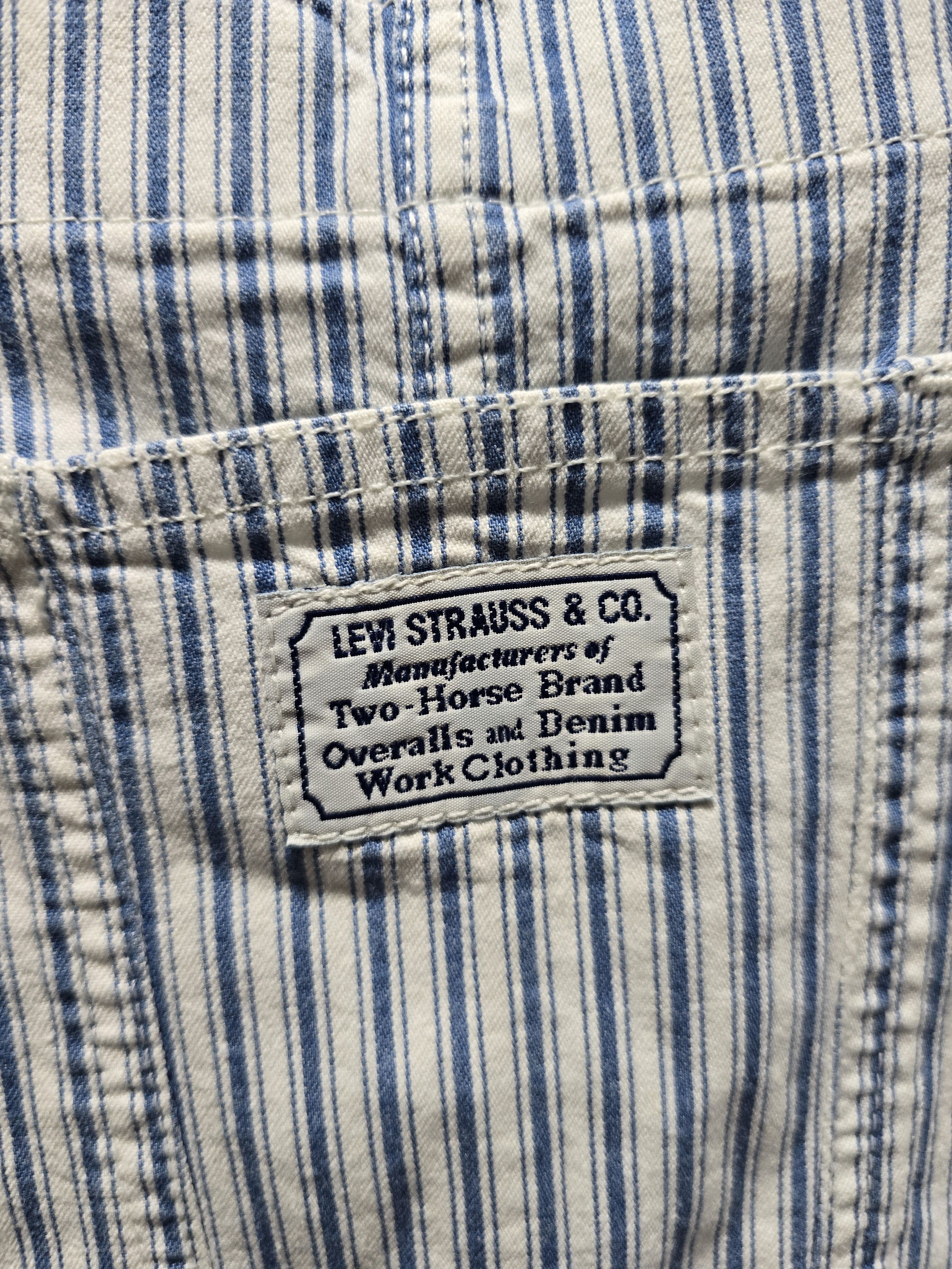 Levi's Levis VINTAGE RARE stripe DUNGAREES size Large Size US 34 / EU 50 - 4 Thumbnail