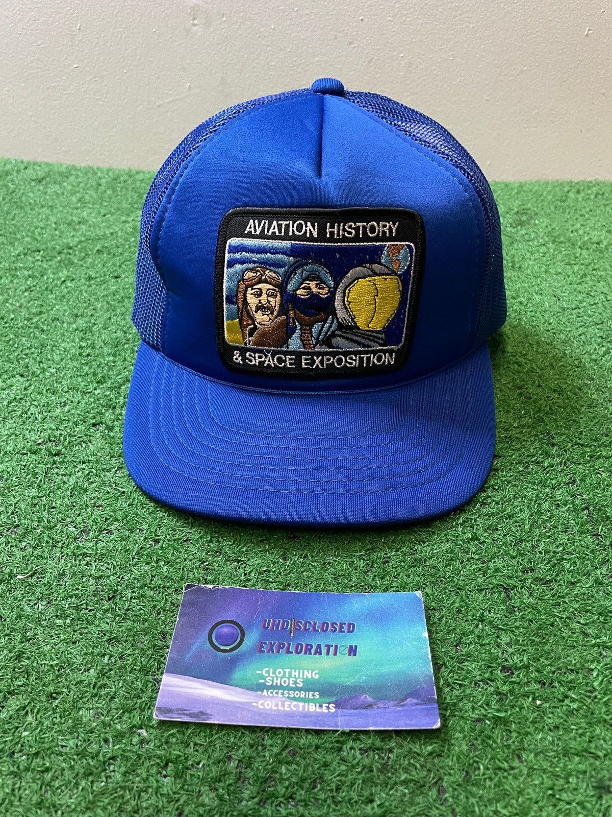 Vintage Vintage 1990s Aviation History & space exposition hat Size ONE SIZE - 1 Thumbnail