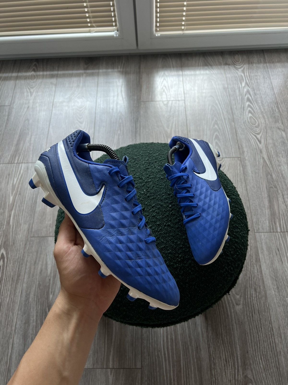 Nike ‼️Nike Tiempo Legend Swoosh 8 Pro FG Hyper Royal Elite Boots‼️ Size US 9 / EU 42 - 7 Thumbnail
