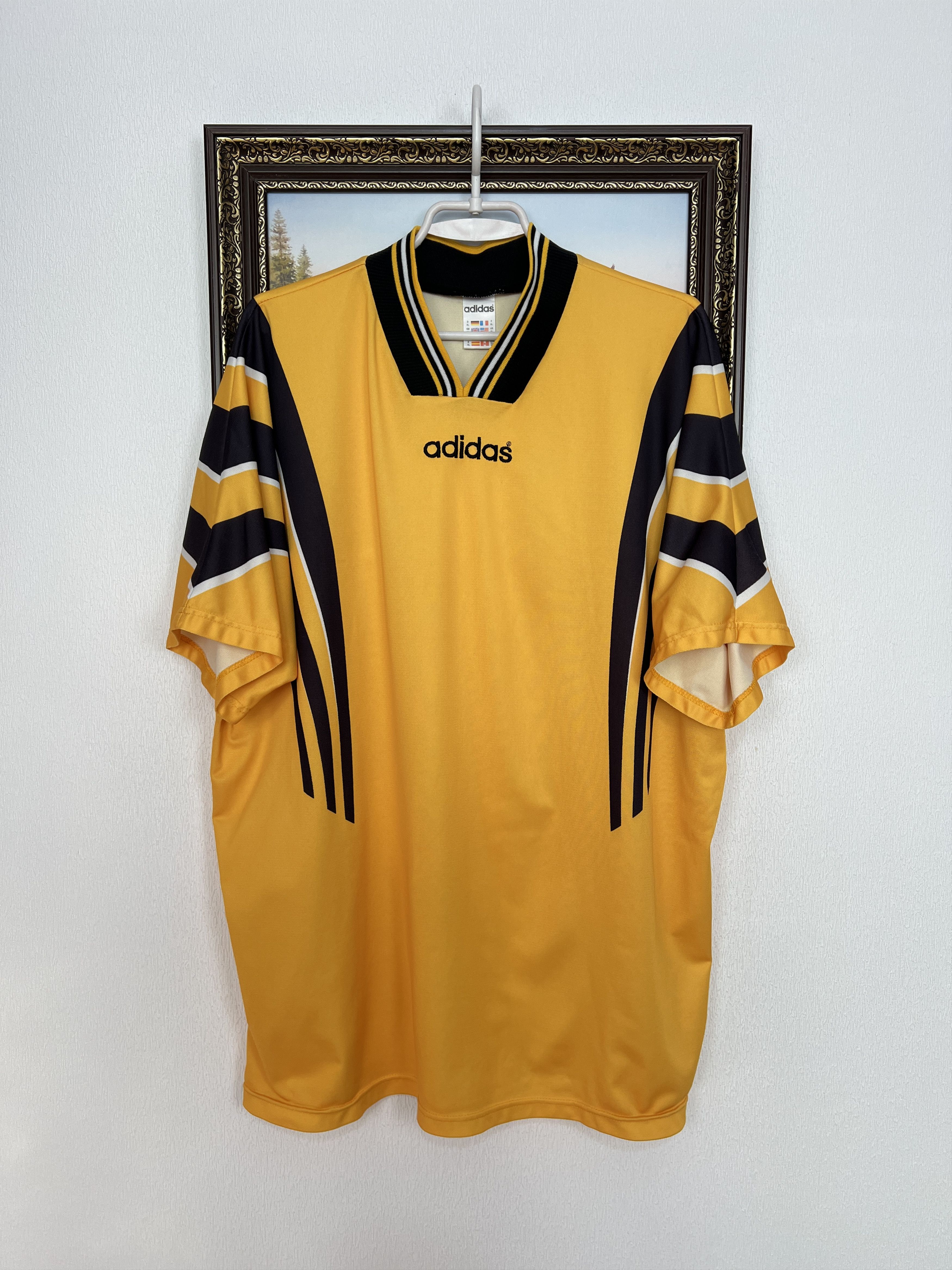 Adidas Vintage Football Template Shirt Soccer Jersey Trikot Rare Size US XL / EU 56 / 4 - 1 Thumbnail