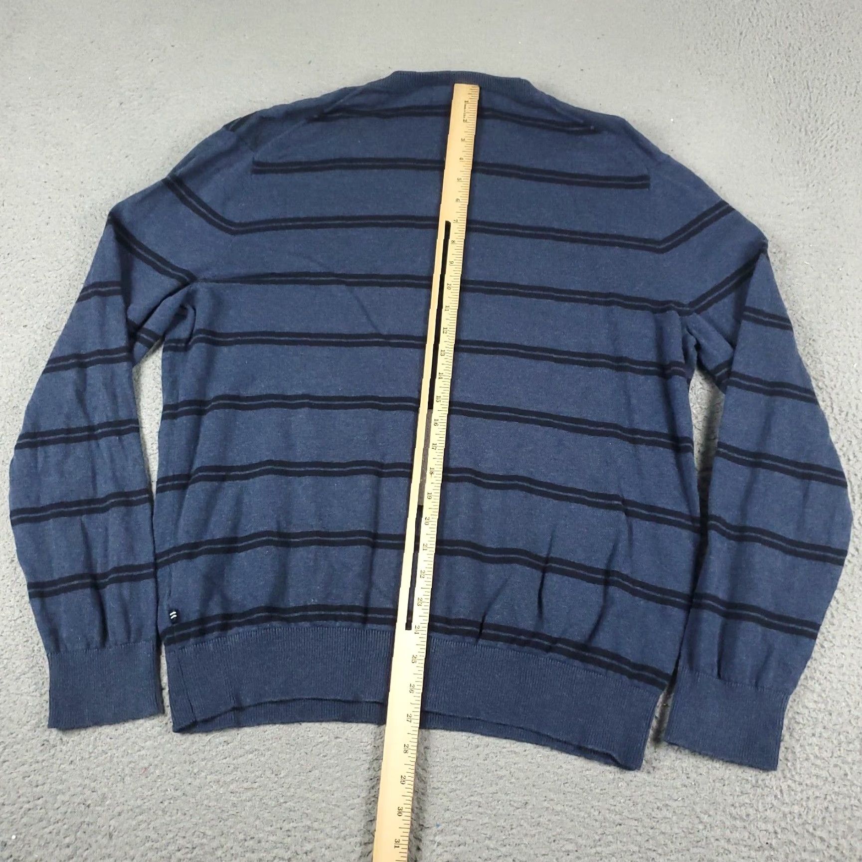 Nautica Nautica Blue Striped Sweater Mens Large Pullover Crew Neck Cotton Size US L / EU 52-54 / 3 - 5 Thumbnail
