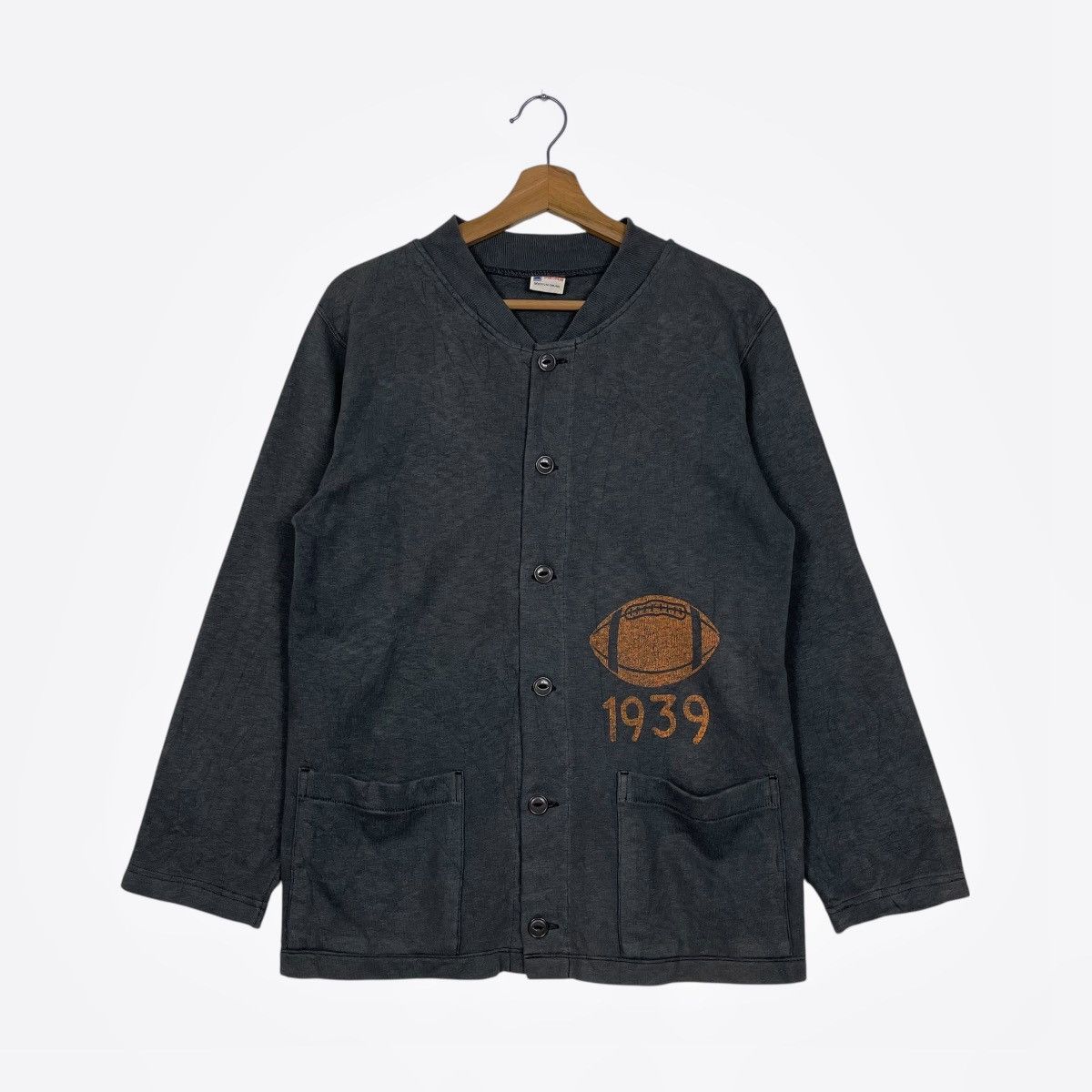 Champion Vintage Champion Running Man Button Up Sweater Size US M / EU 48-50 / 2 - 1 Thumbnail