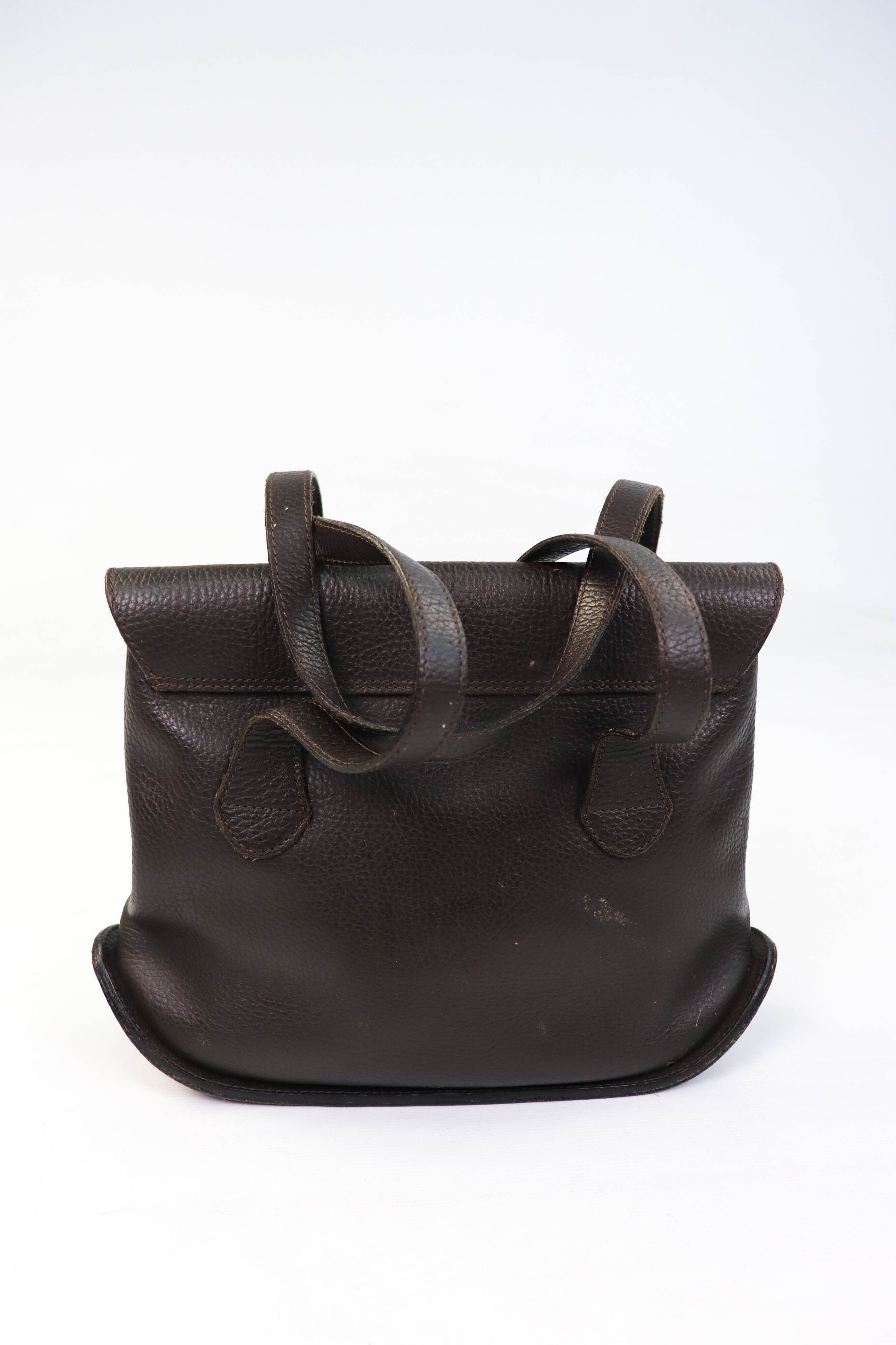 Delvaux Delvaux Brown Grained Leather Handmade Artisan Shoulder Bag Size ONE SIZE - 5 Thumbnail