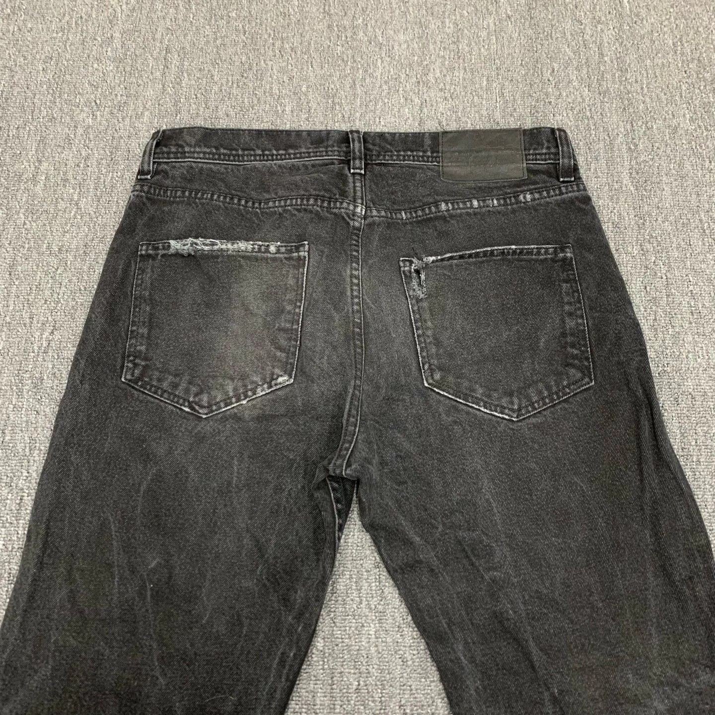 Enfants Riches Deprimes ERD Black Washed Burned Distressed Jeans Size US 31 - 7 Thumbnail