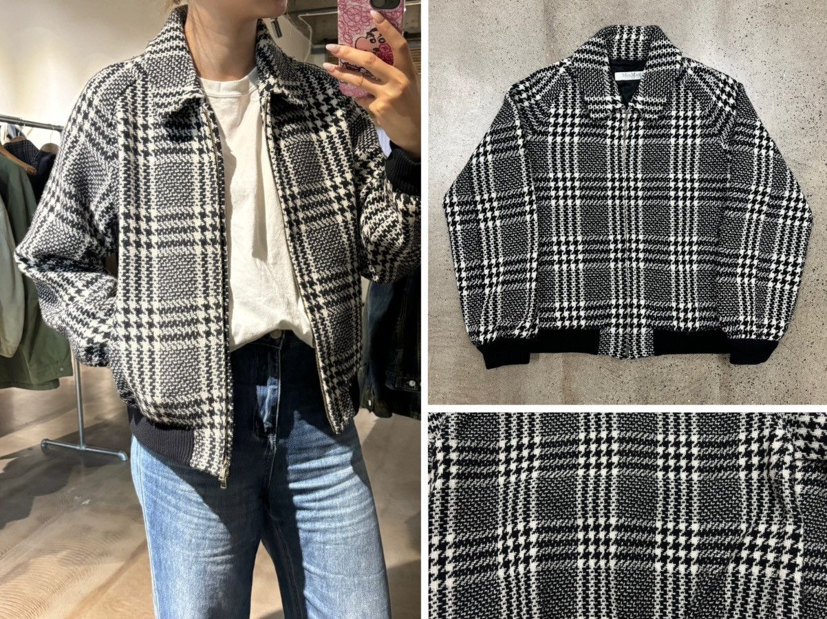 Max Mara Max Mara Wool-Tweed Bomber Jacket Size M / US 6-8 / IT 42-44 - 1 Thumbnail