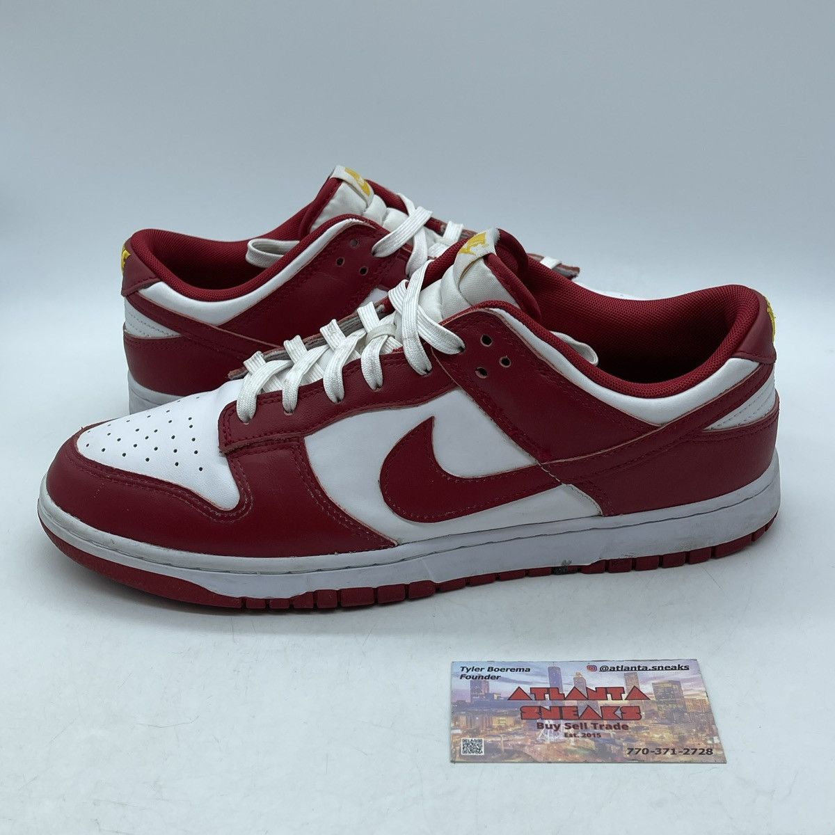 Nike Dunk low gym red Size US 12 / EU 45 - 1 Thumbnail