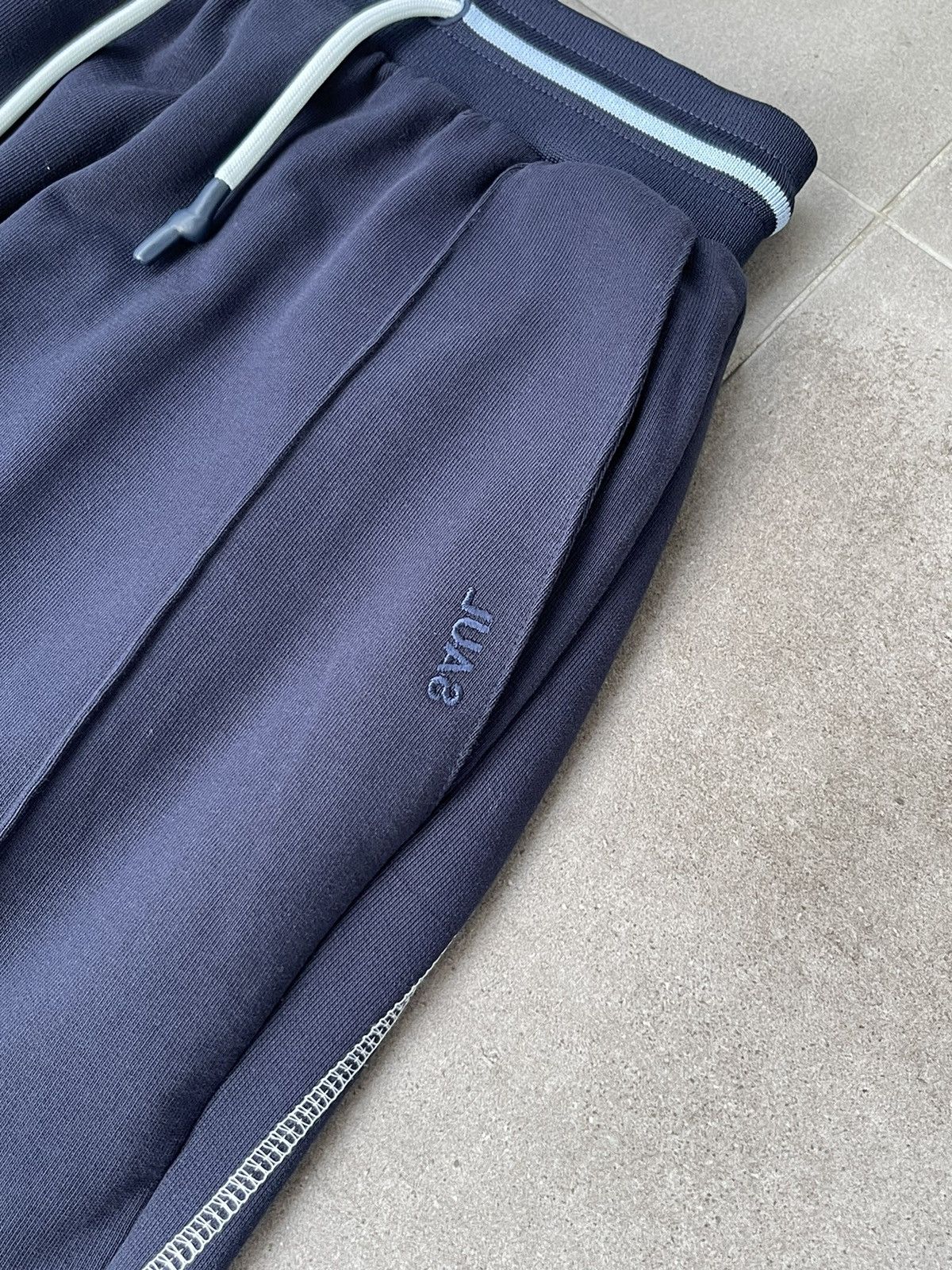 Saul Nash !DS! SS23 Saul Nash Navy Overlock Stitch Lounge Pants Size US 32 / EU 48 - 13 Thumbnail