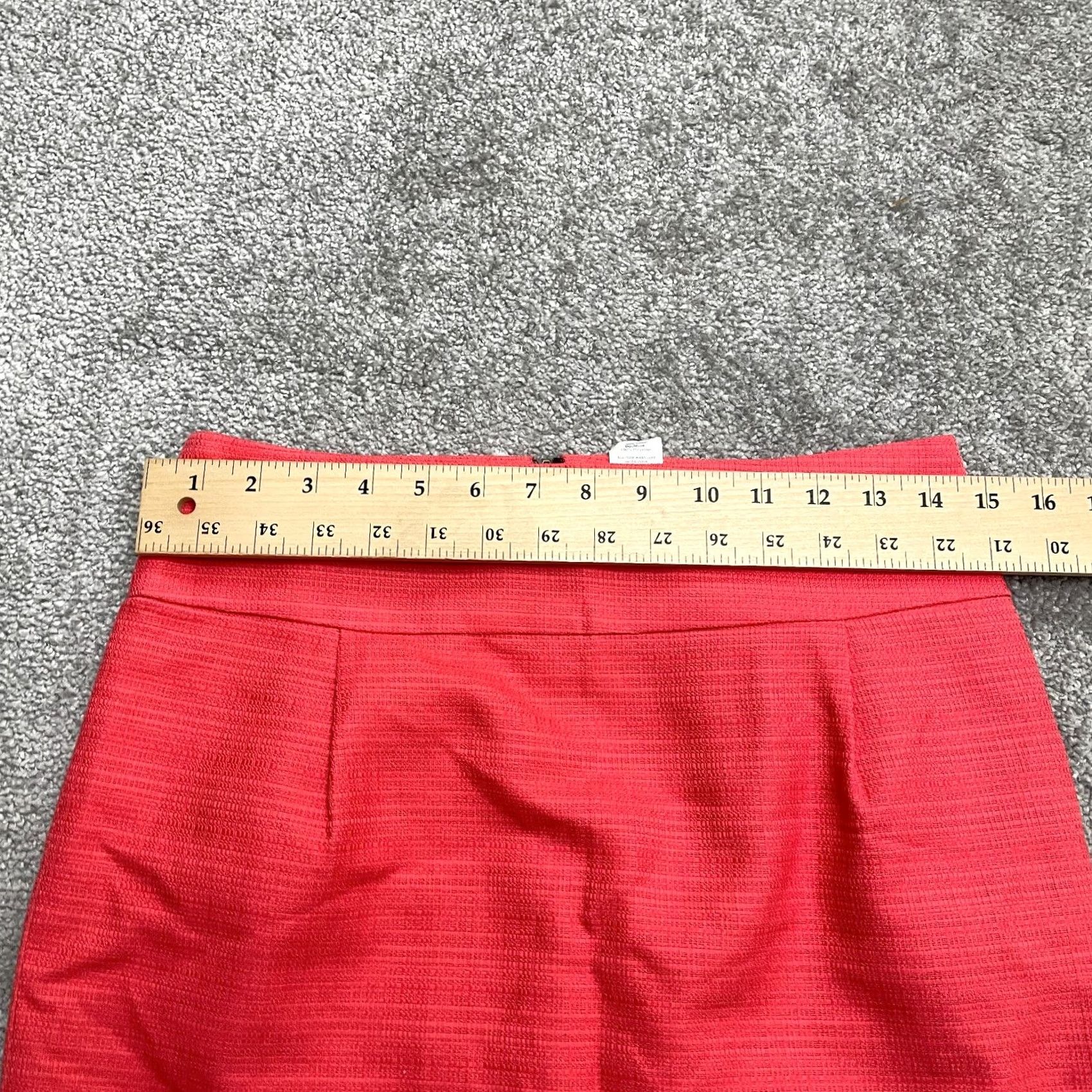 J.Crew J.CREW Tweed Skirt Womens 0 Short Pencil Lined Back Zip Orange Casual Work Vintage: No Size 25" / US 0 / IT 36 - 6 Thumbnail