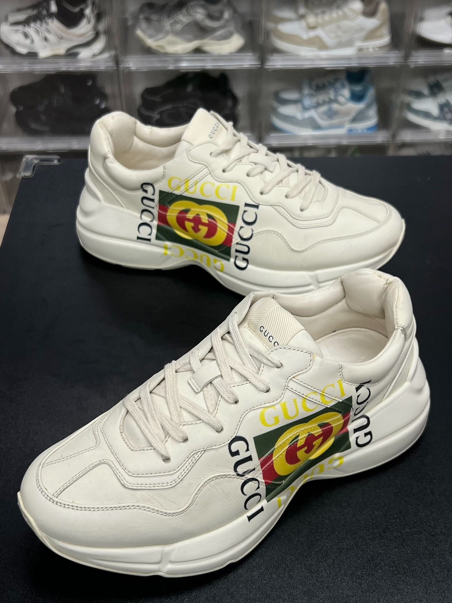 Gucci Gucci Retro White Lowtop Sneakers 8.5 Men Size US 8.5 / EU 41-42 - 1 Thumbnail