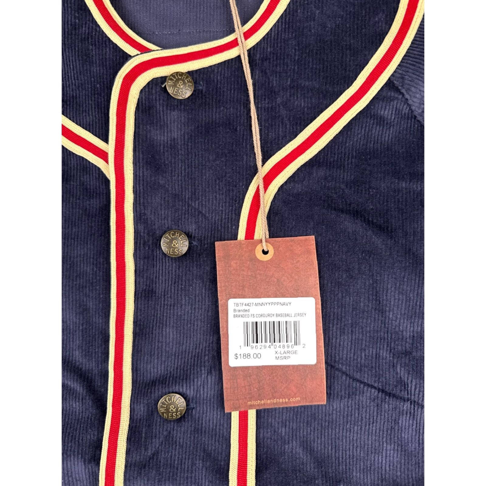 Mitchell & Ness VINTAGE Mitchell & Ness x Fred Segal Jersey Men XL Blue Corduroy LA #61 NEW Size US XL / EU 56 / 4 - 7 Thumbnail
