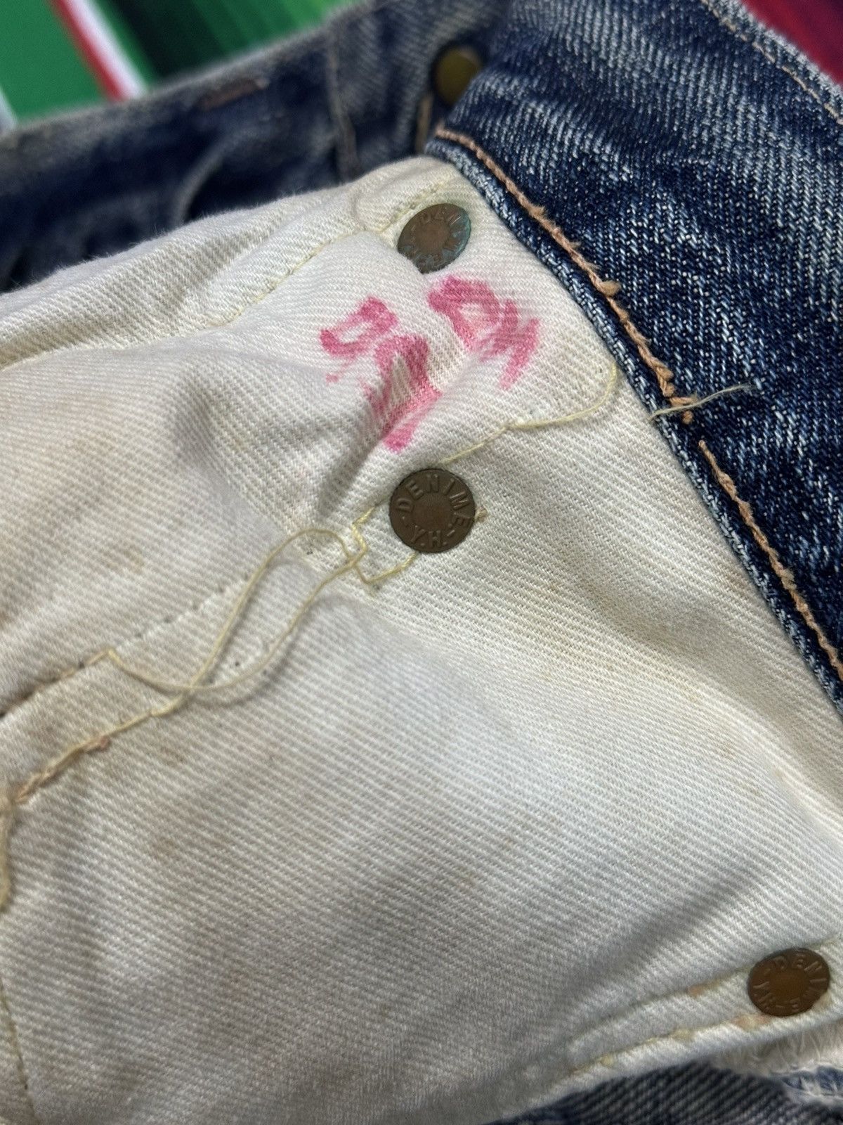 Denime Distress Vintage Denim Selvedge . Size US 32 / EU 48 - 18 Thumbnail