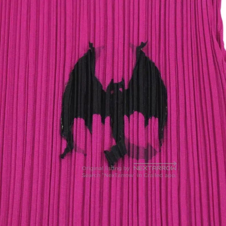 Issey Miyake Issey Miyake Magenta Sleeveless Tank Top Size L / US 10 / IT 46 - 3 Thumbnail