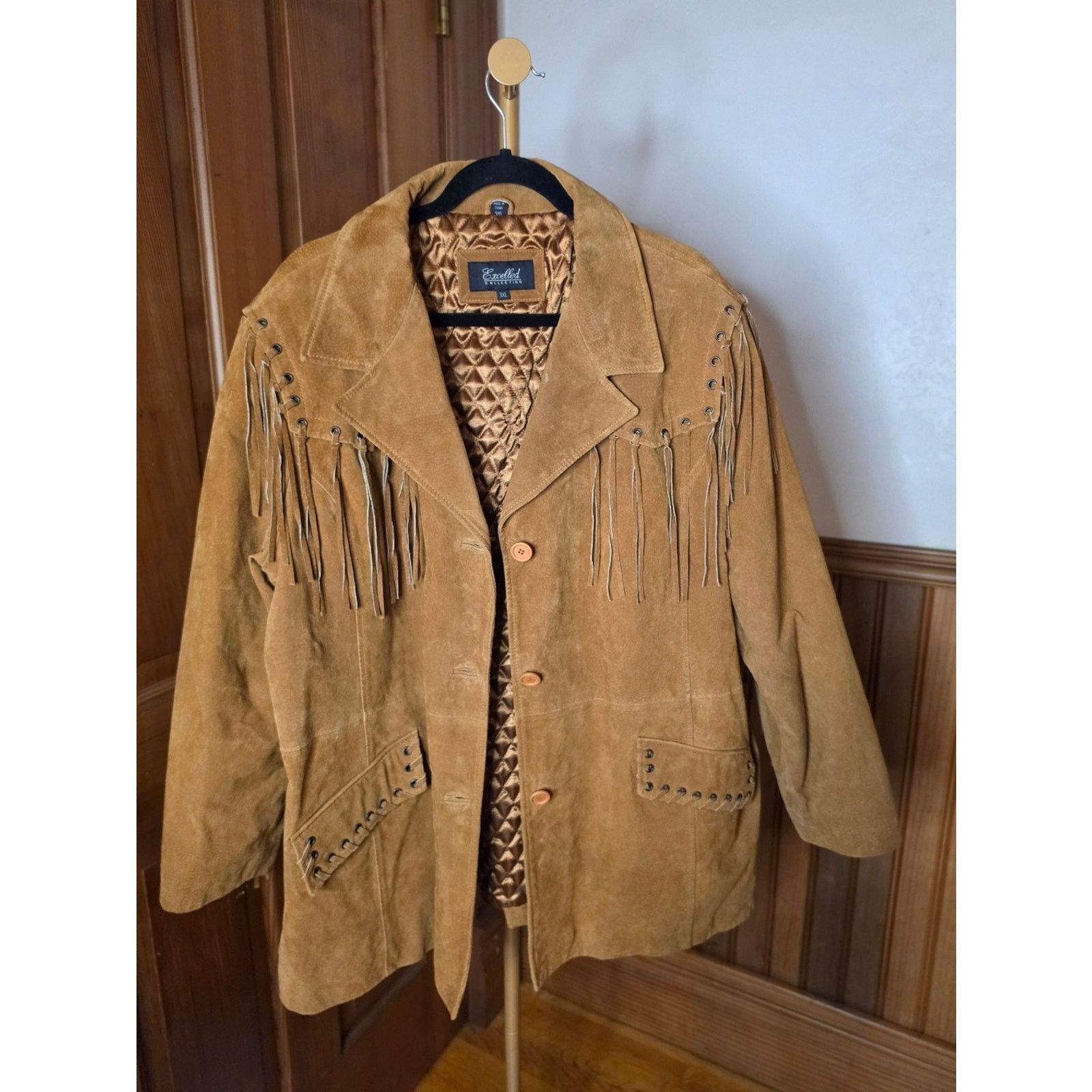 Excelled NWOT Excelled Collection Fringe Suede Coat 3XL Size 3XL / US 20-22 - 9 Thumbnail