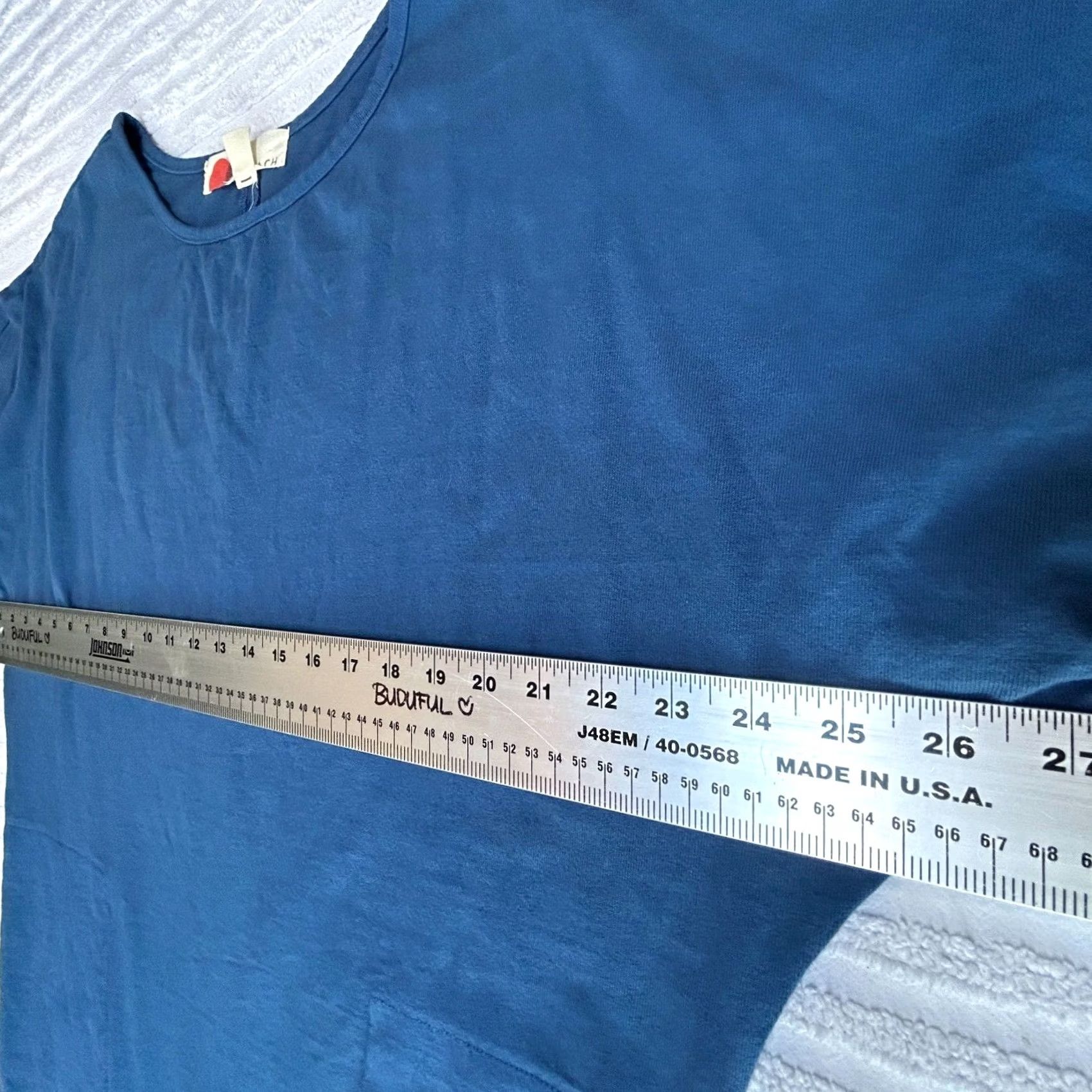 Vintage FP Beach Dress Women Short Dolman Sleeve Oversized Maxi Back-Split Blue Small Size 28" / US 6 / IT 42 - 6 Thumbnail