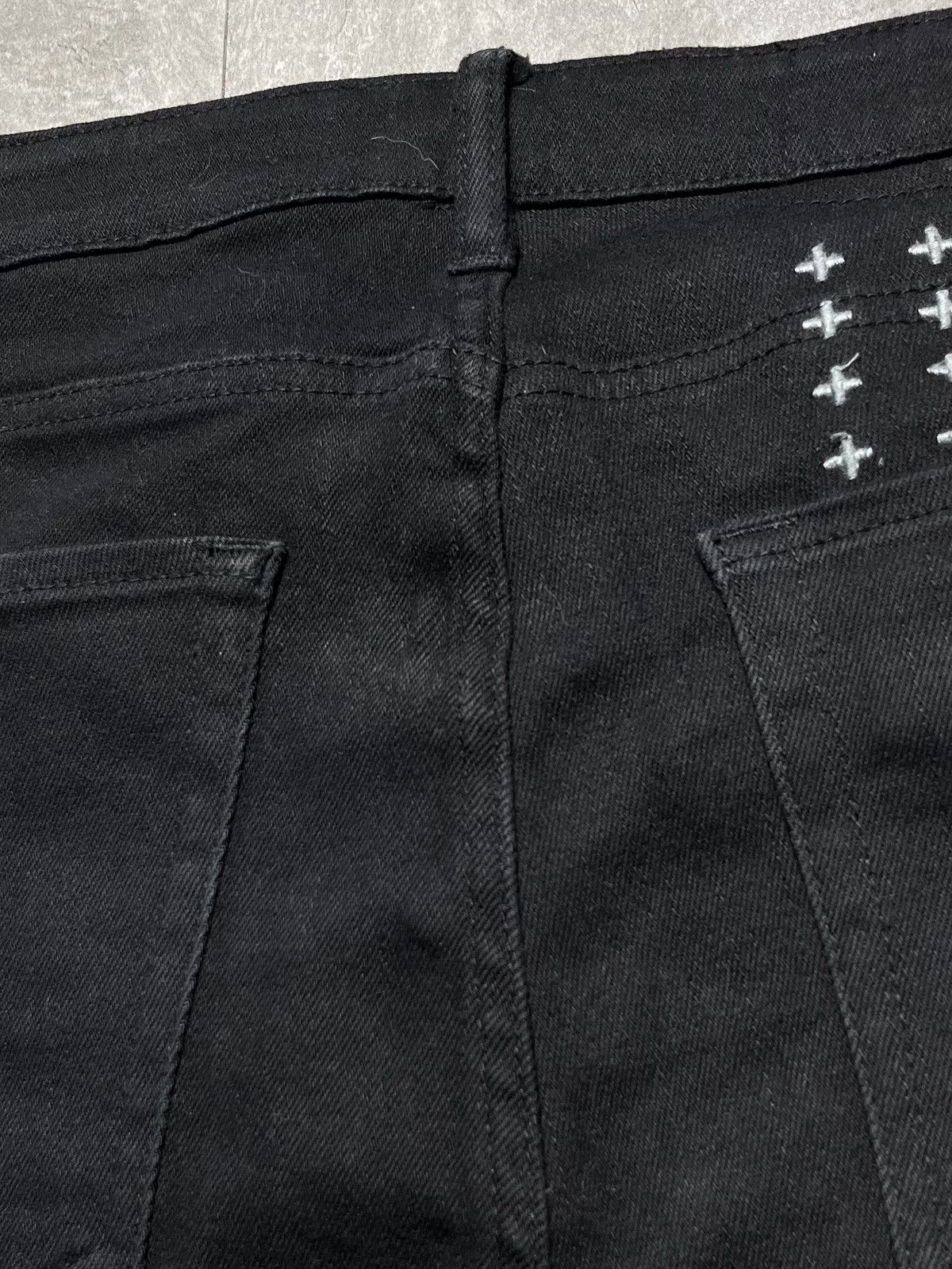 Ksubi Ksubi Knee Rip Plain Black Denim Jeans Size 32 Size US 32 / EU 48 - 4 Thumbnail