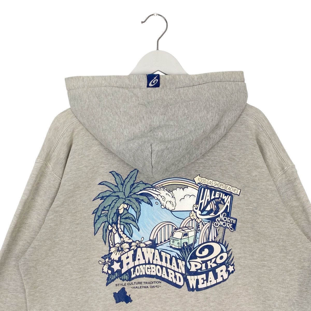 Other Vintage Piko Hawaiian Printed Hoodie White Pullover Size L Size US L / EU 52-54 / 3 - 11 Thumbnail