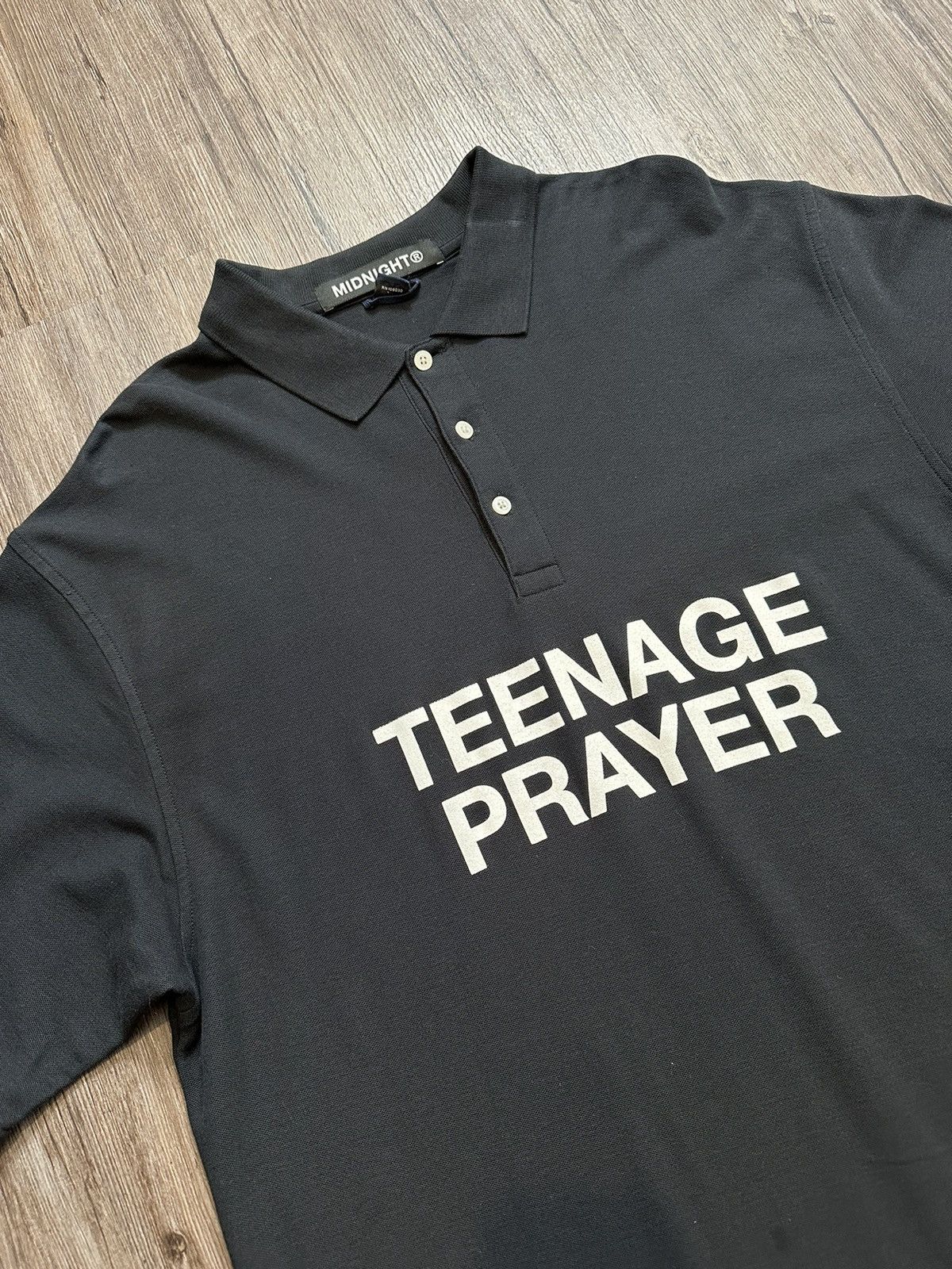 Midnight Studios 🦇Midnight Studios🦇 RARE Teenage Prayer Polo Shirt Size US XXL / EU 58 / 5 - 4 Thumbnail