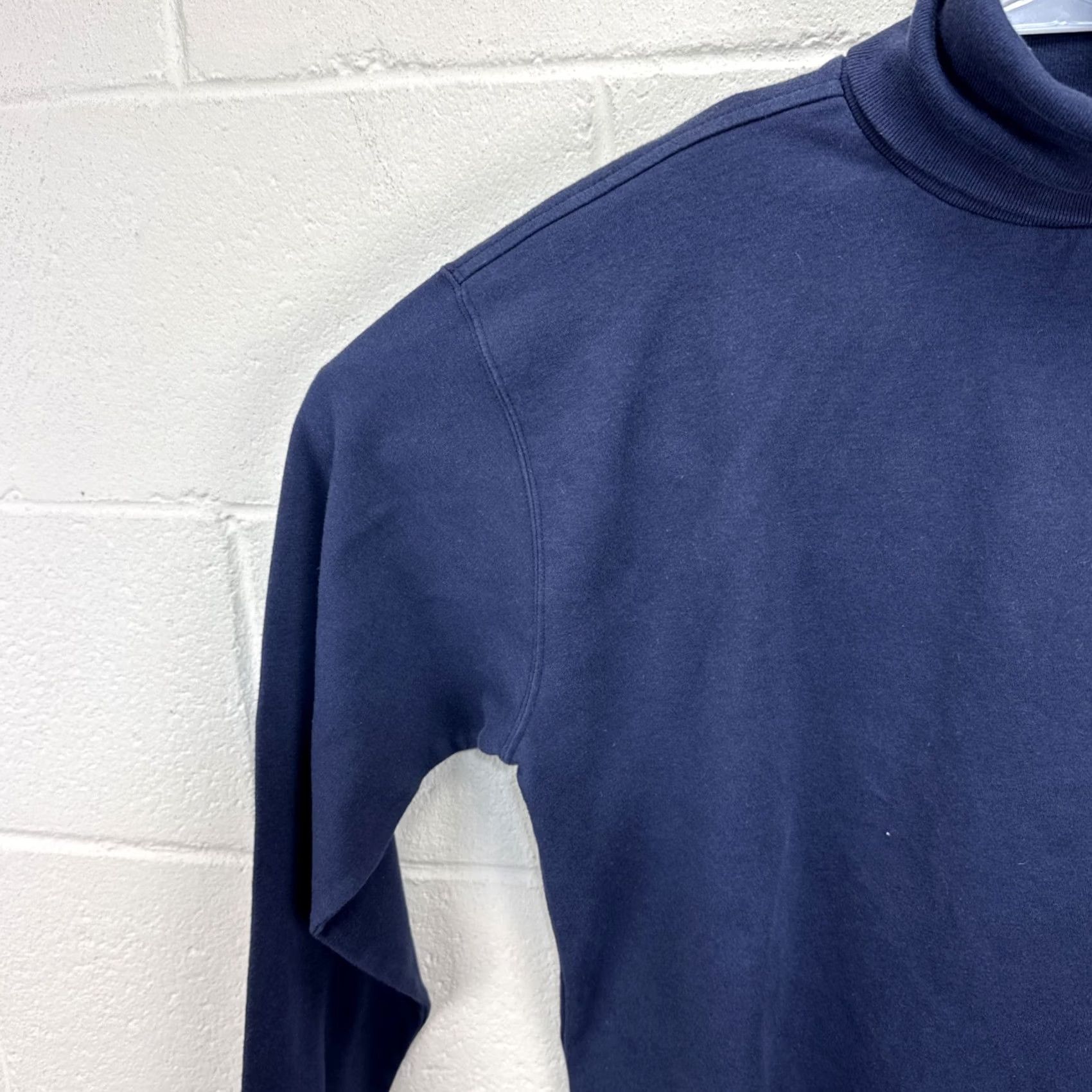Polo Ralph Lauren VINTAGE Polo Ralph Lauren Blue Cotton Turtleneck Shirt Men’s Large Polo Pony 90s USA Regular Long Sleeve Chest 21 Shoulder 28 Size US L / EU 52-54 / 3 - 4 Thumbnail