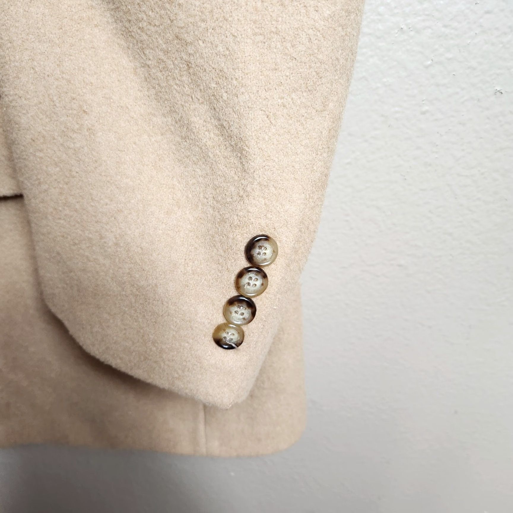 Bill Blass Bill Blass Mens Vintage Union Made 100% Camel Hair 2 Button Sport Coat Size 44R Beige Blazer Jacket Size 44R - 5 Thumbnail