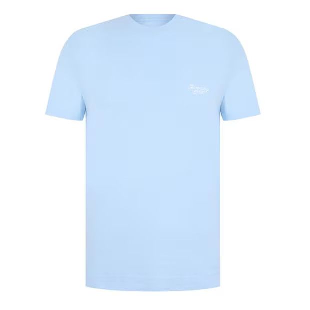 image of Givenchy O1G2R1Mq0424 Logo T-Shirts In Baby Blue, Men's (Size 2XL)