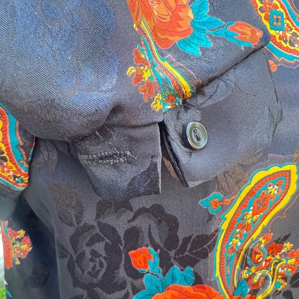 Vintage Vintage Set Jacket Blouse & Matching Skirt Paisley Floral Ou Size XL / US 12-14 / IT 48-50 - 5 Thumbnail