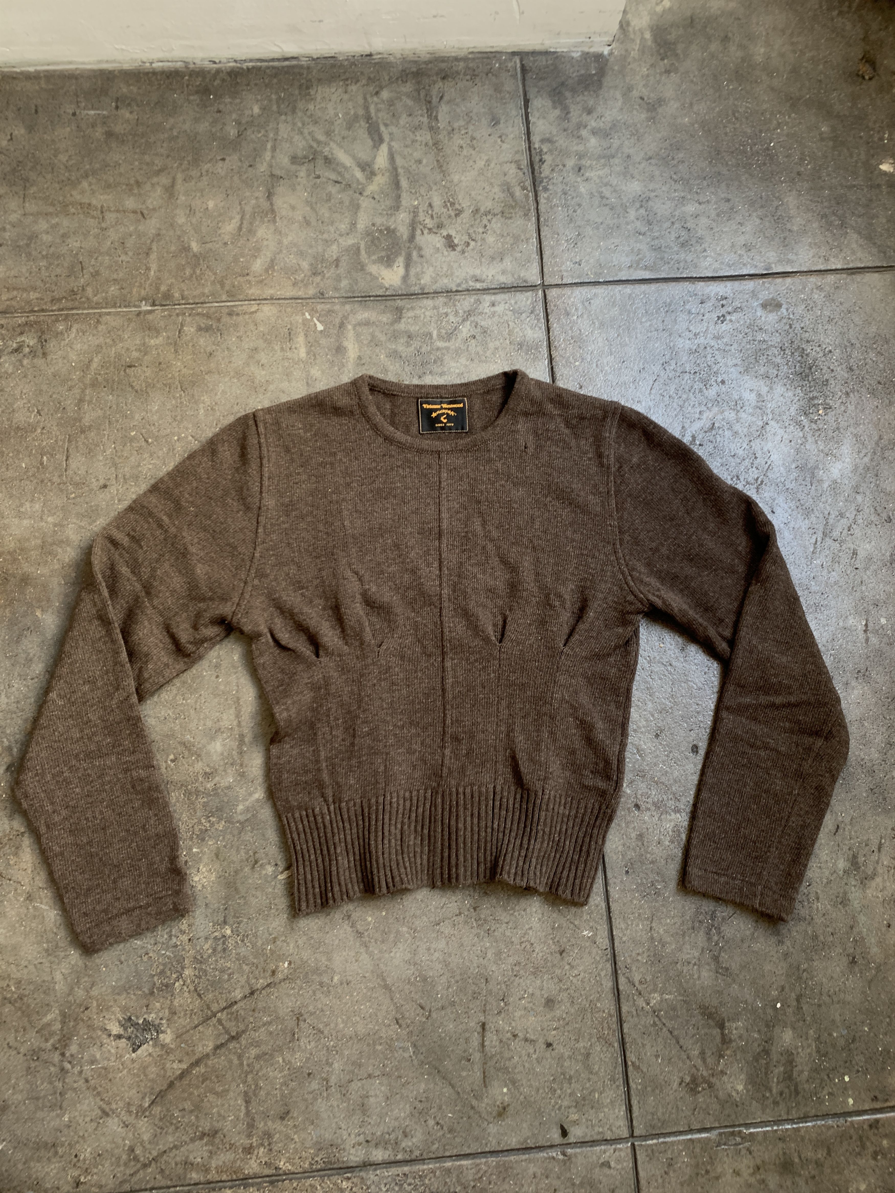 Vivienne Westwood Sinched Wool Sweater from early 2000's Size US M / EU 48-50 / 2 - 1 Thumbnail