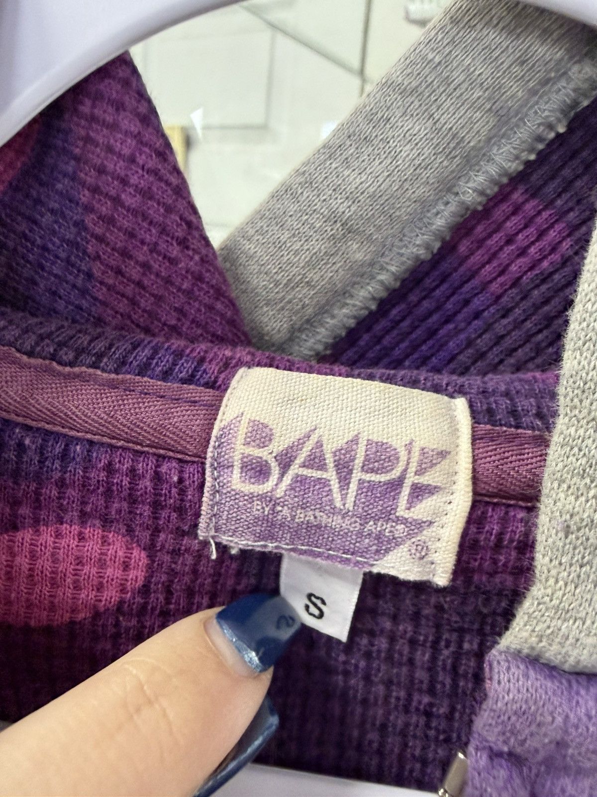 Bape Bape 2006 Fleece Zip Up (Purple) Size US S / EU 44-46 / 1 - 3 Thumbnail