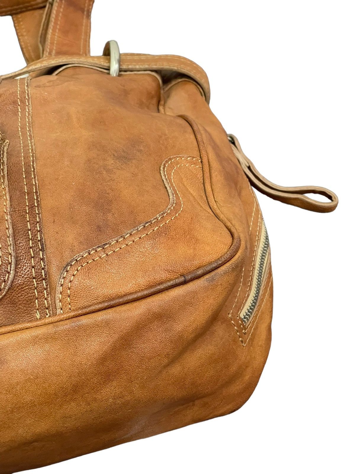 Japanese Brand Full Leather Vtg Via Republica Italy Shoulder Bag 4🟩 Size ONE SIZE - 7 Thumbnail