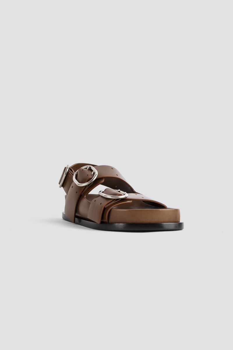 Jil Sander o1mt1gz0625 Flat Sandals in Brown Size US 11 / IT 41 - 5 Thumbnail