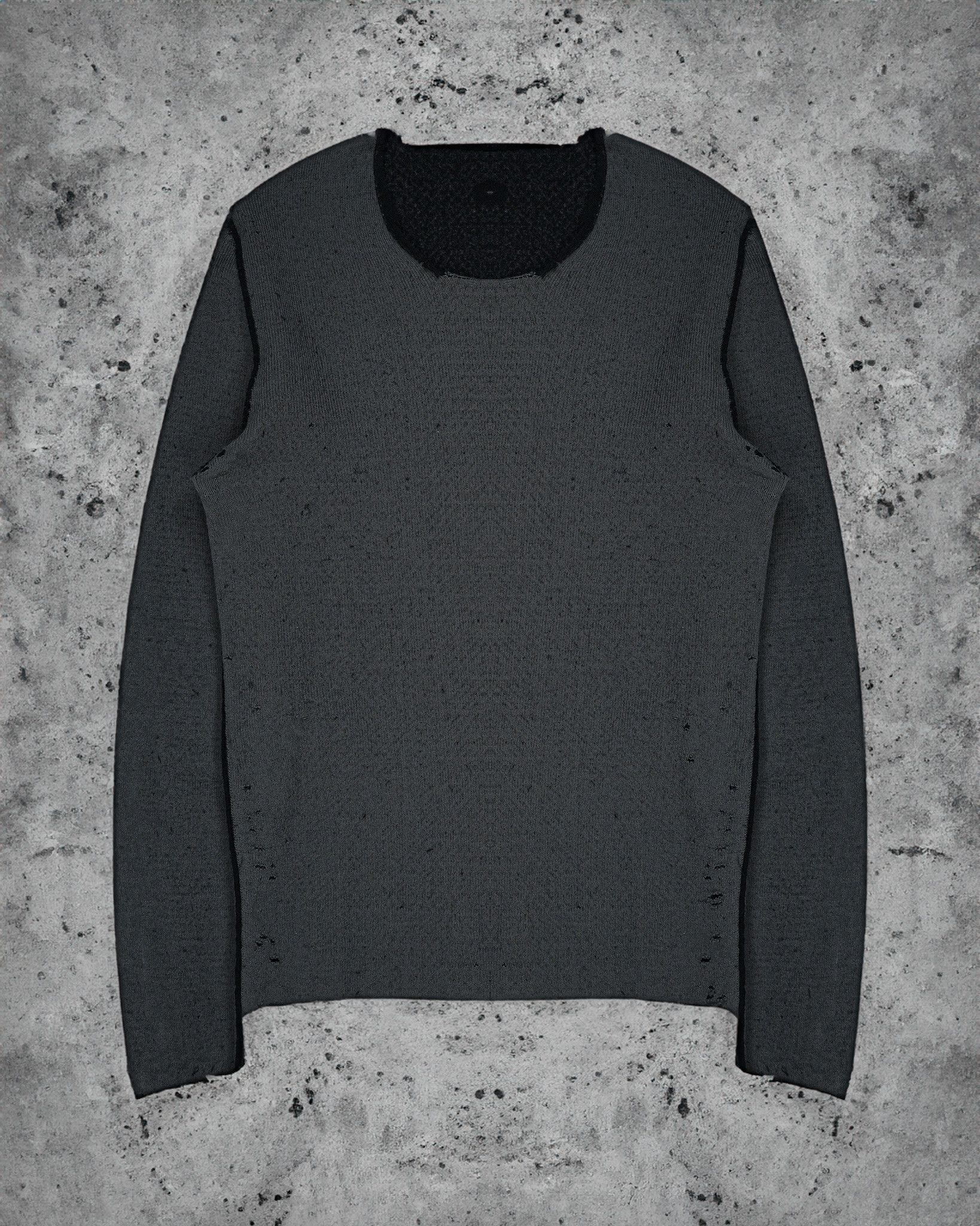 image of Label Under Construction Reversible Sweater in Grey, Men's (Size Medium)