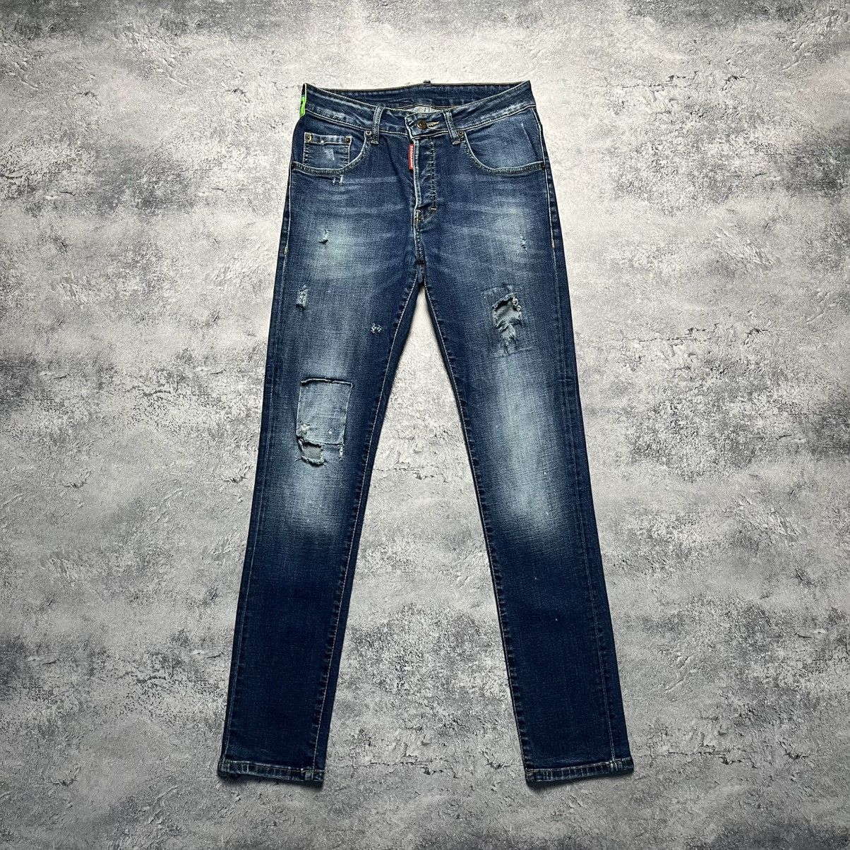 Dsquared2 Vintage Dsquared2 Distressed Denim Blue Jeans Italy Size 32" / US 10 / IT 46 - 1 Thumbnail