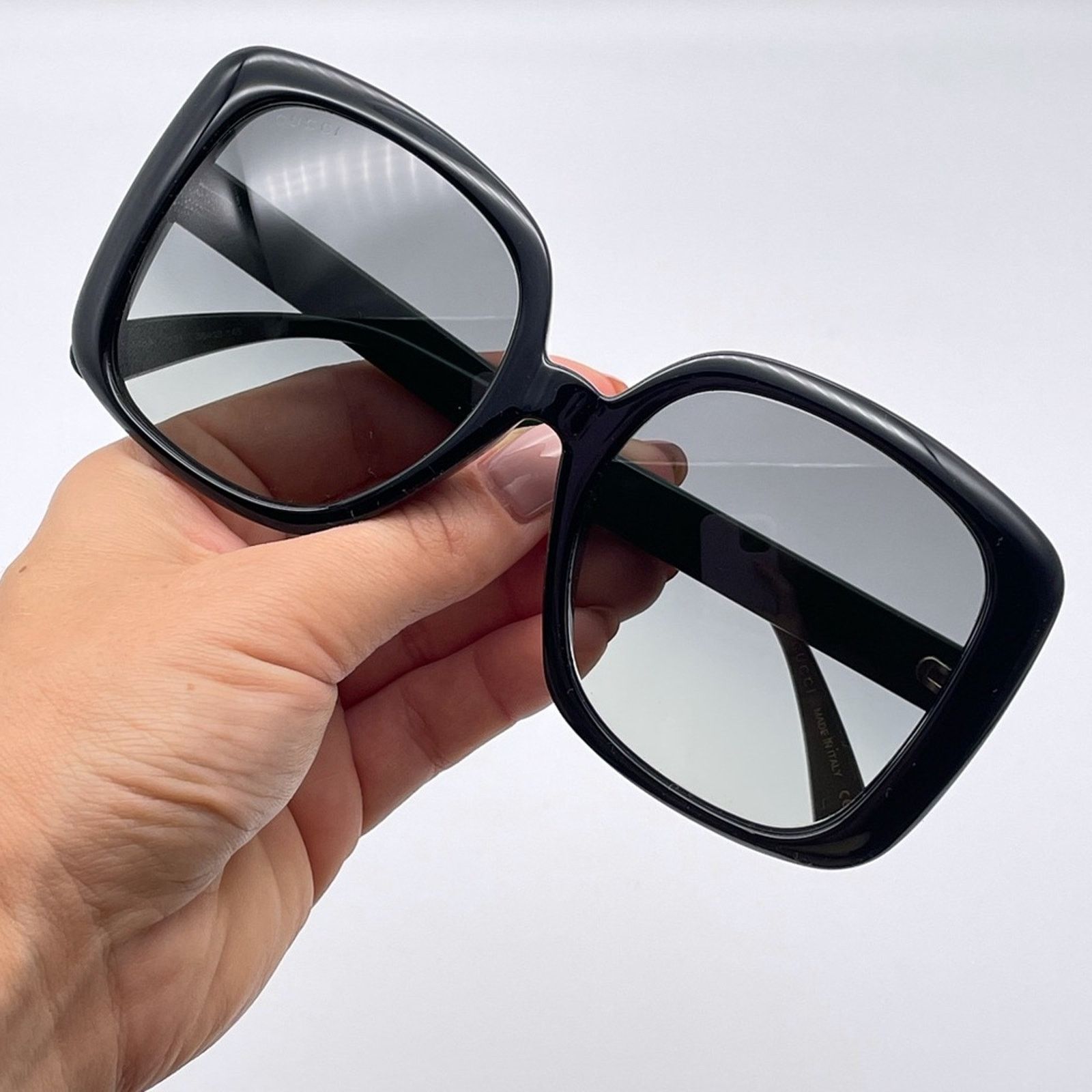 Gucci BRAND NEW GUCCI GG0714SA 001 Black/Grey Women Sunglasses Size ONE SIZE - 5 Thumbnail