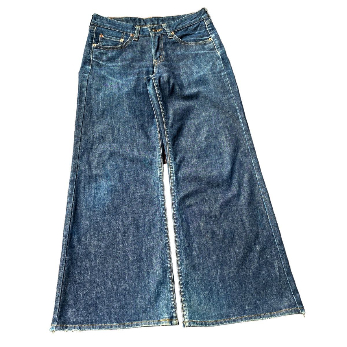 Levi's Rare Vintage Y2K Levis 575K Super Flare Wide Leg Denim Jeans Size US 28 / EU 44 - 4 Thumbnail