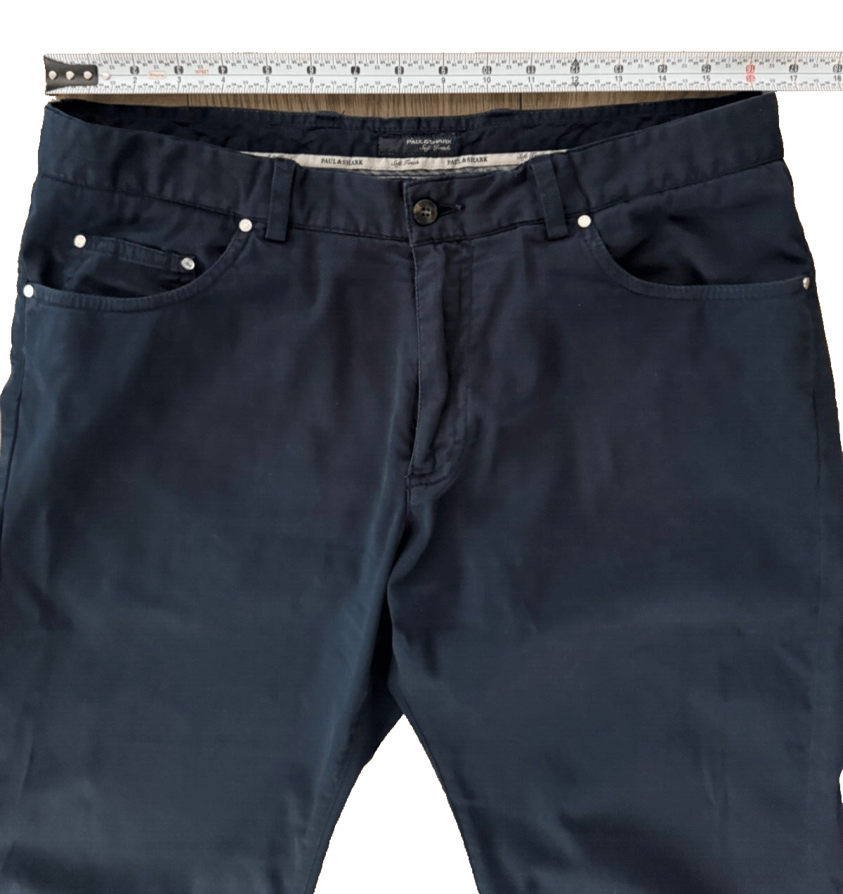 Paul & Shark Paul & Shark Men's 32x32 Soft Touch Navy Blue Chinos Pants Size US 32 / EU 48 - 4 Thumbnail