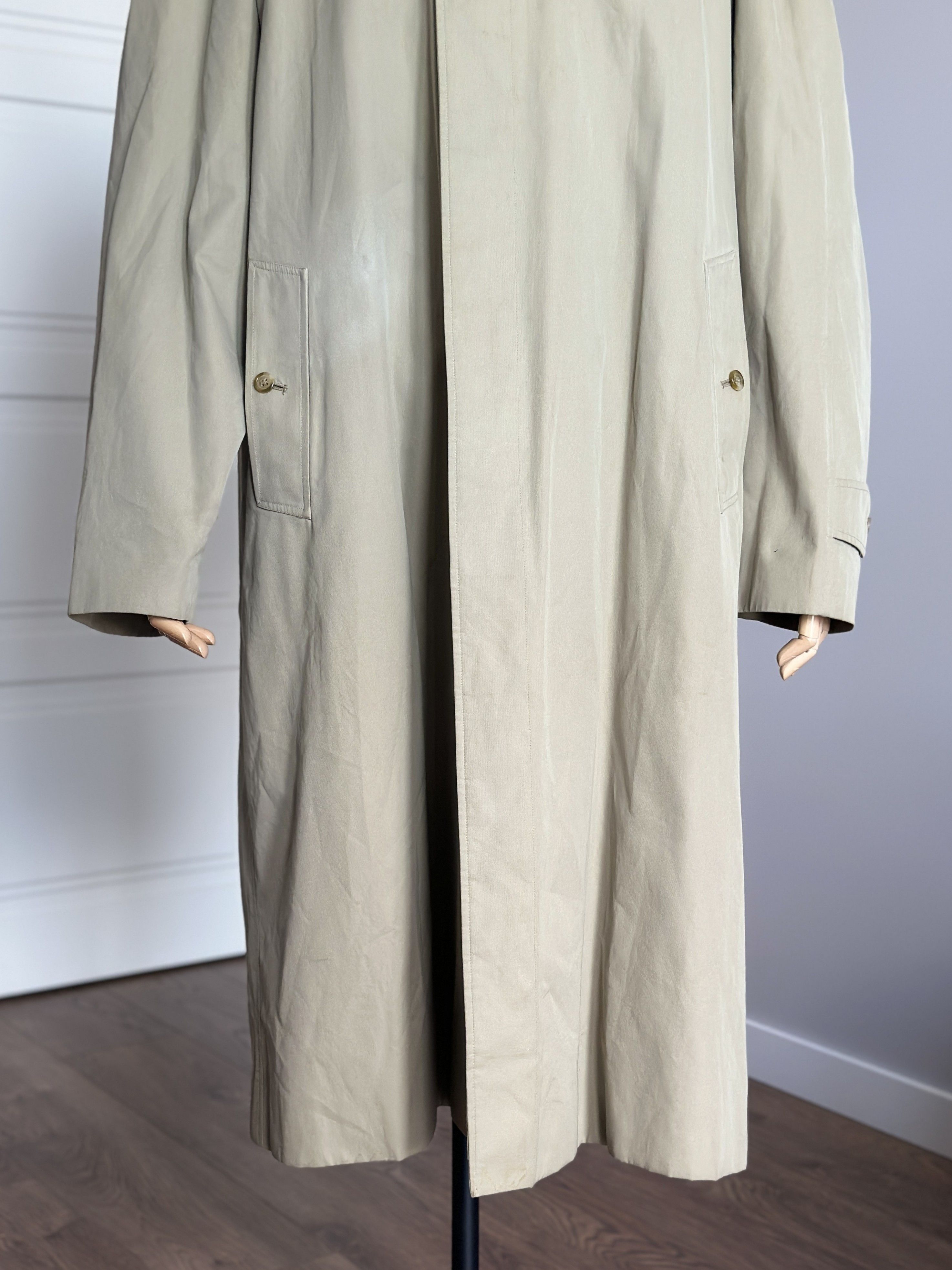 Burberry Vintage BURBERRYS 100% Cotton Long Coat Nova Check Lining Size US XL / EU 56 / 4 - 24 Thumbnail