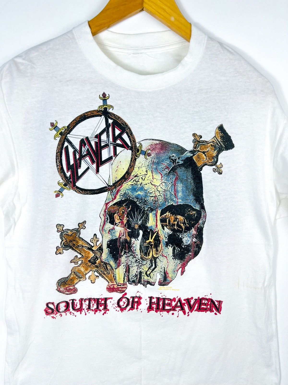 Slayer Slayer South of heaven Metallica Vintage 80s Brockum T-Shirt Size US L / EU 52-54 / 3 - 5 Thumbnail