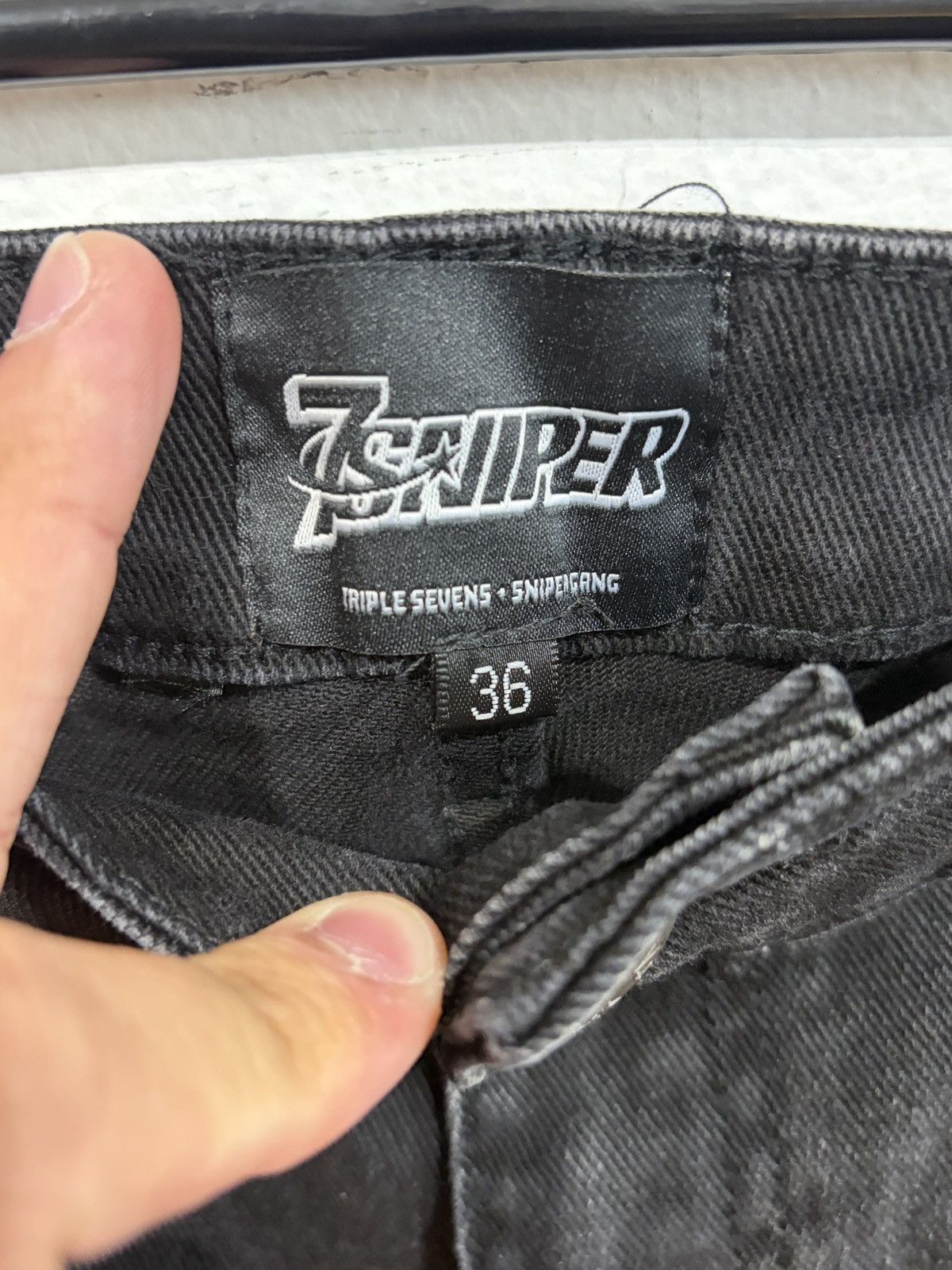 TRIPLE SEVENS Triple Sevens Sniper Gang Black Jeans Size US 36 / EU 52 - 2 Thumbnail