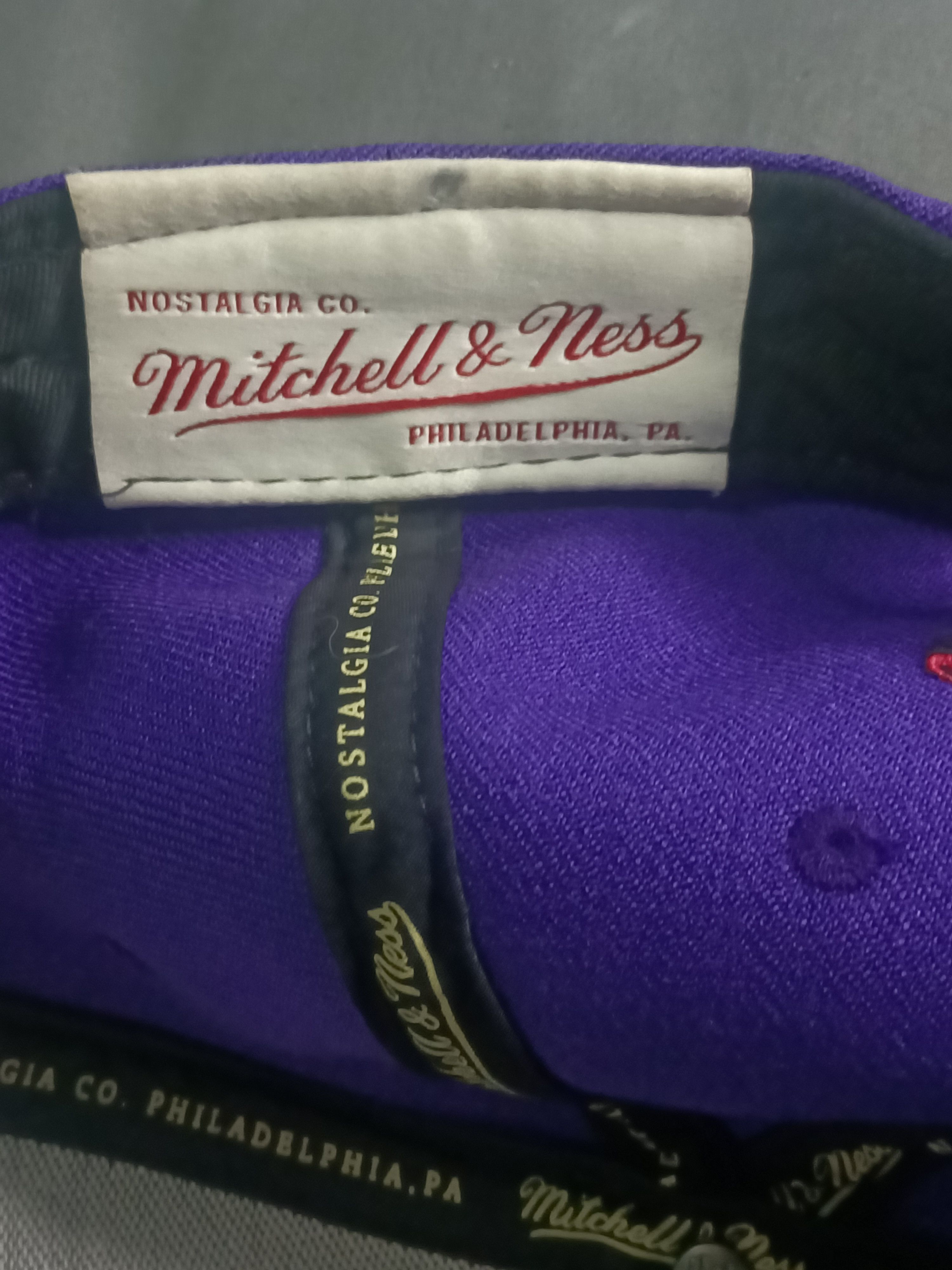 Mitchell & Ness Mitchell & Ness Toronto Raptors Snapback Embroidered Purple Size ONE SIZE - 6 Thumbnail