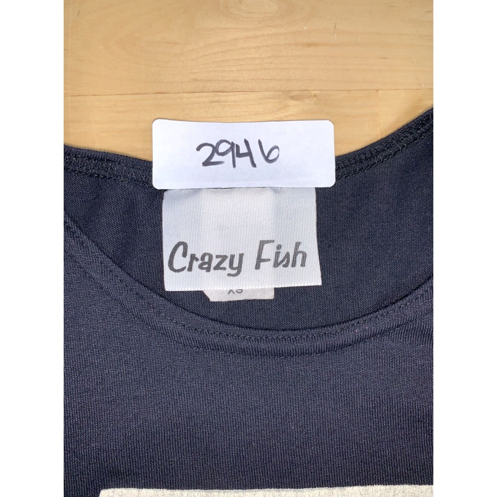Vintage VINTAGE Crazy Fish Dress Shirt Black XS Women Long Sleeve Short Regular Made in USA USA Theme Size XS / US 0-2 / IT 36-38 - 4 Thumbnail