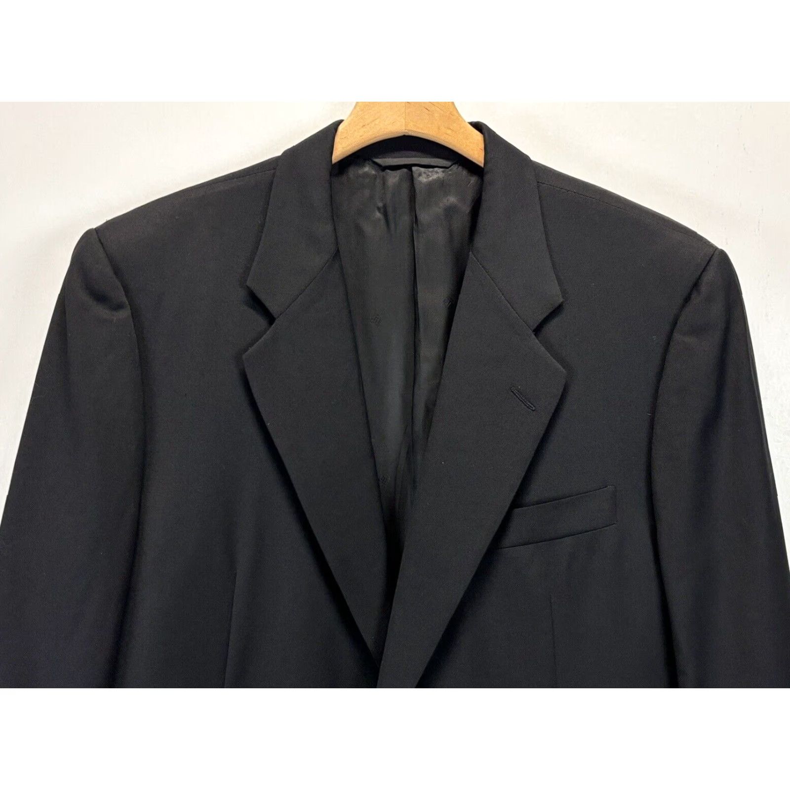 Vintage VINTAGE Hickey Freeman Blazer Wool 2-Button Black 42R Men’s Blazer N/A? (Hold) Size 42R - 3 Thumbnail