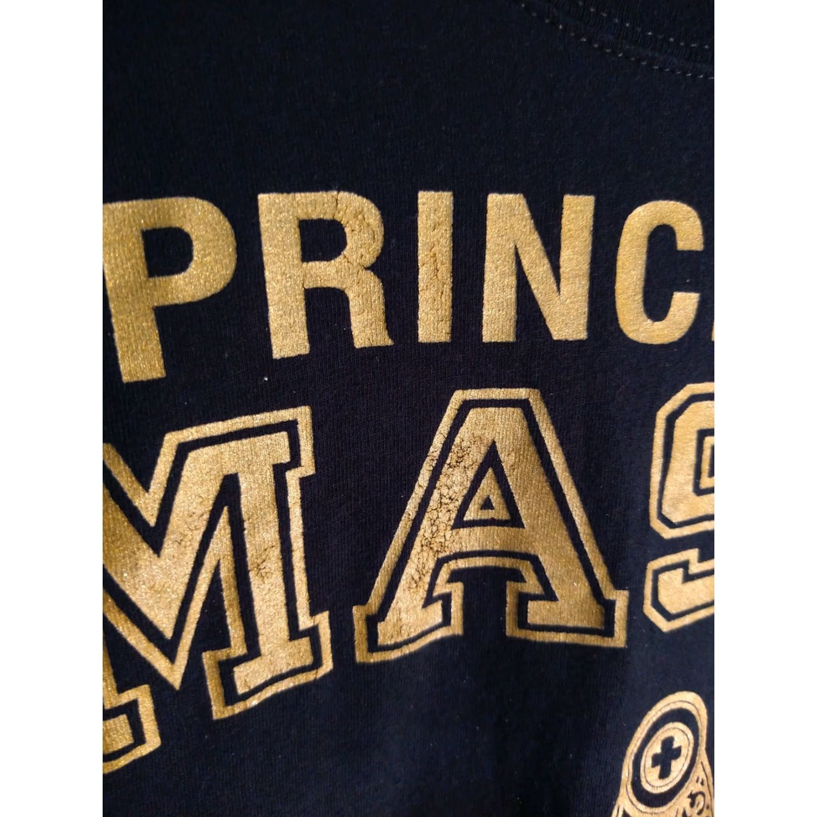 Prince VINTAGE Freemason Prince Hall Chapter Black T-shirt XL Gold Lettering Mens Shirt Size US XL / EU 56 / 4 - 2 Thumbnail