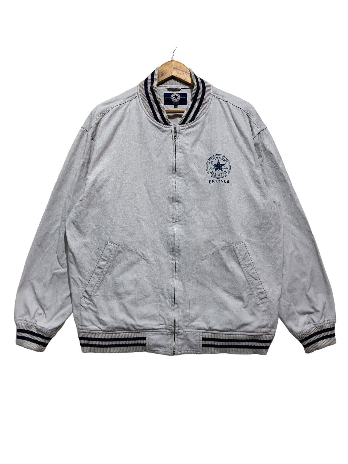 Converse 🔥CONVERSE ALL STAR CANVAS VARSITY JACKETS Size US L / EU 52-54 / 3 - 1 Thumbnail