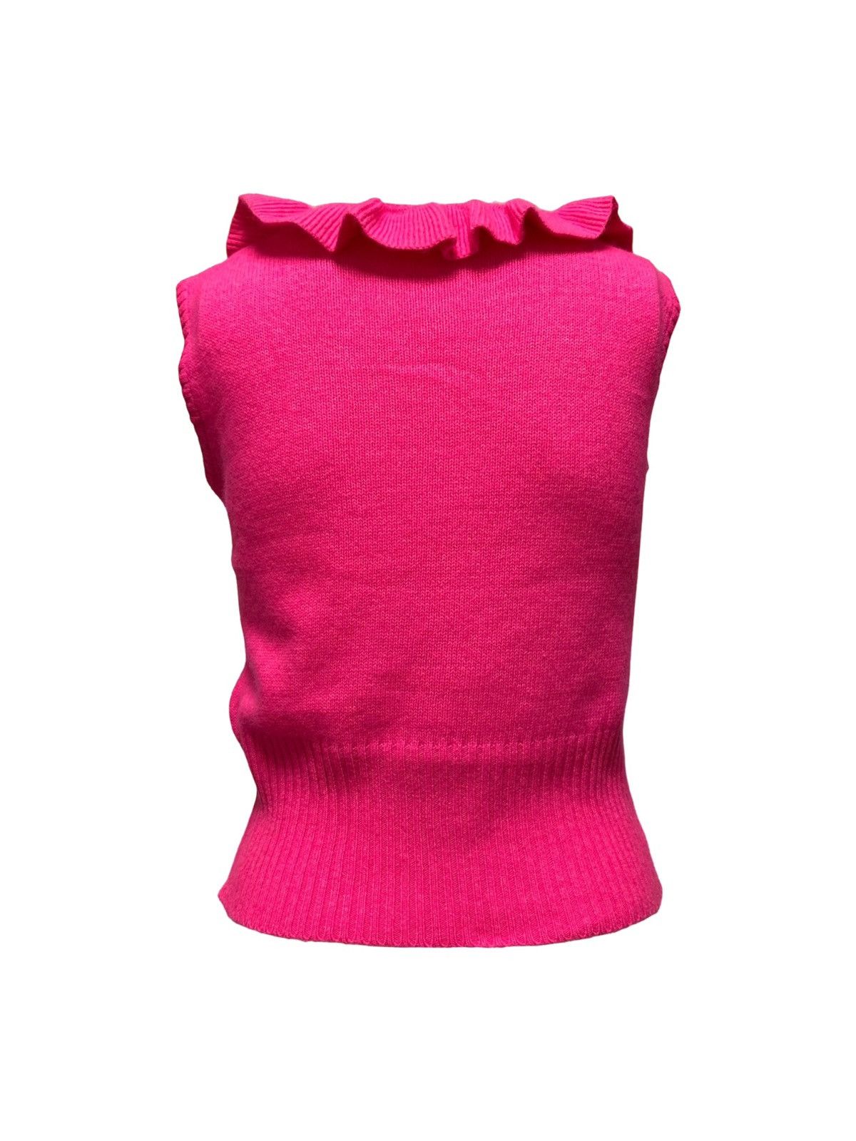 Dolce & Gabbana D&G Spring Summer 2001 Frill Knit Tank Top