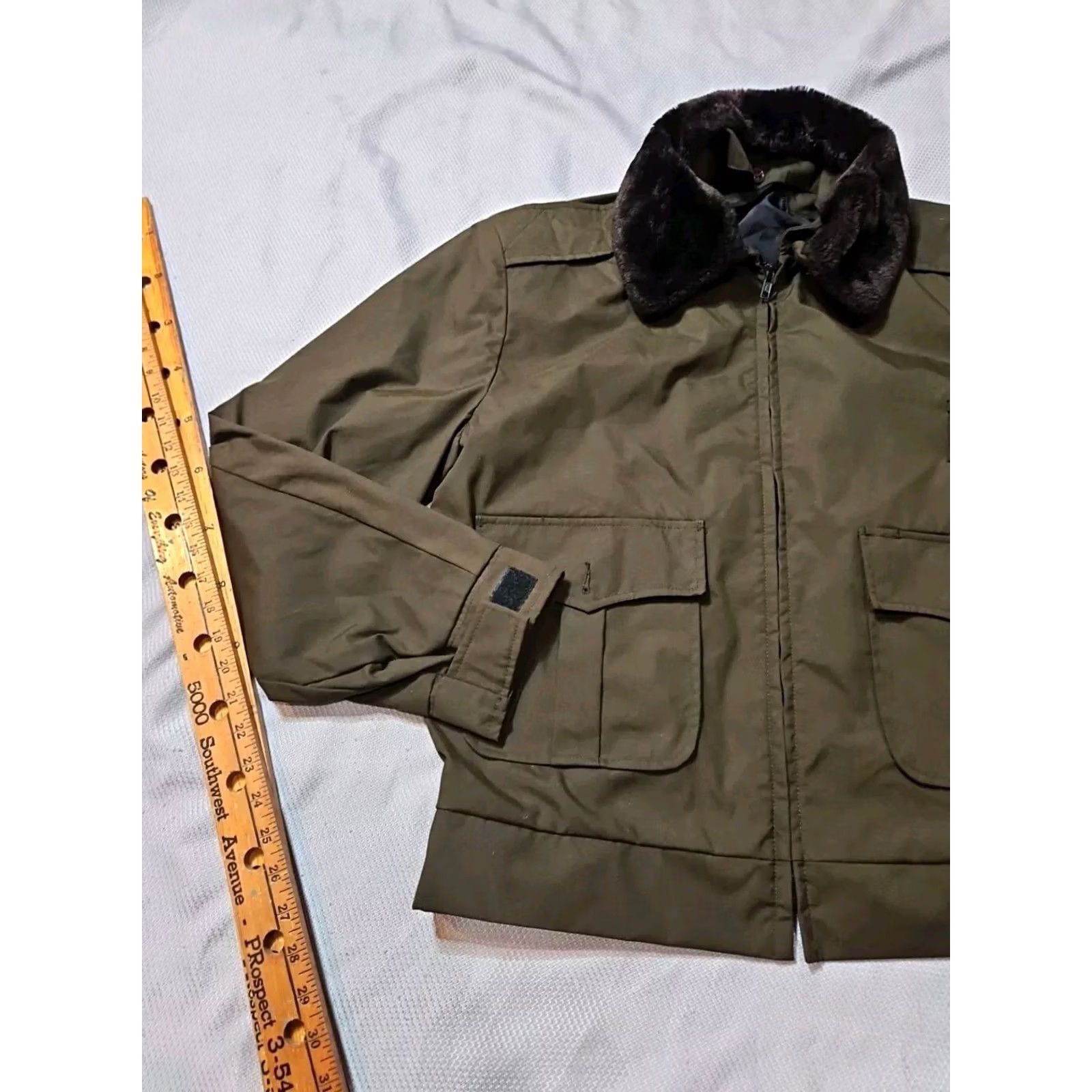 Vintage Duty Champ Mens Brown Button-Up Coat Jacket Vintage USA Bomber L Size US L / EU 52-54 / 3 - 3 Thumbnail