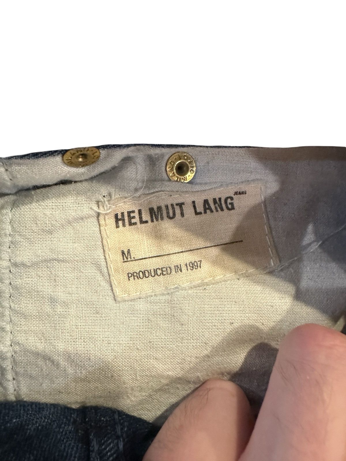 Helmut Lang 1997 Helmut Lang Glossy Denim Size US 32 / EU 48 - 3 Thumbnail