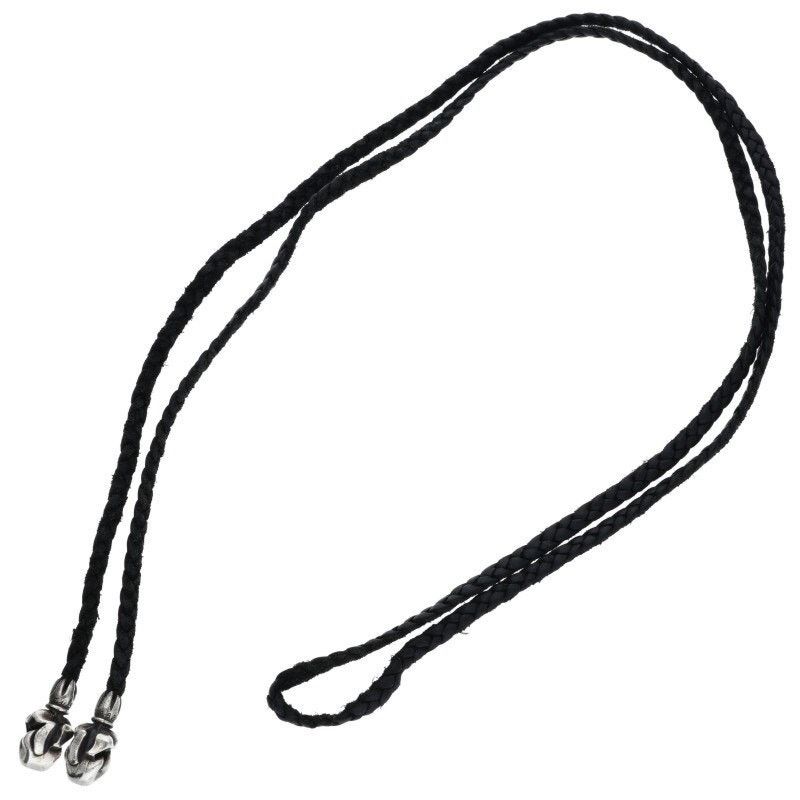 Chrome Hearts Chrome Hearts Leather Braid Silver Necklace Size ONE SIZE - 2 Thumbnail