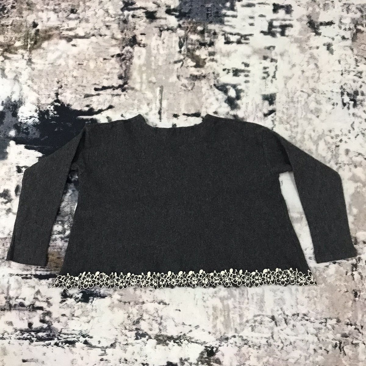 45rpm × Japanese Brand × Vintage 45rpm Longsleeve Cropped Sweater Wool Size XXS / US 00 / IT 34 - 7 Thumbnail