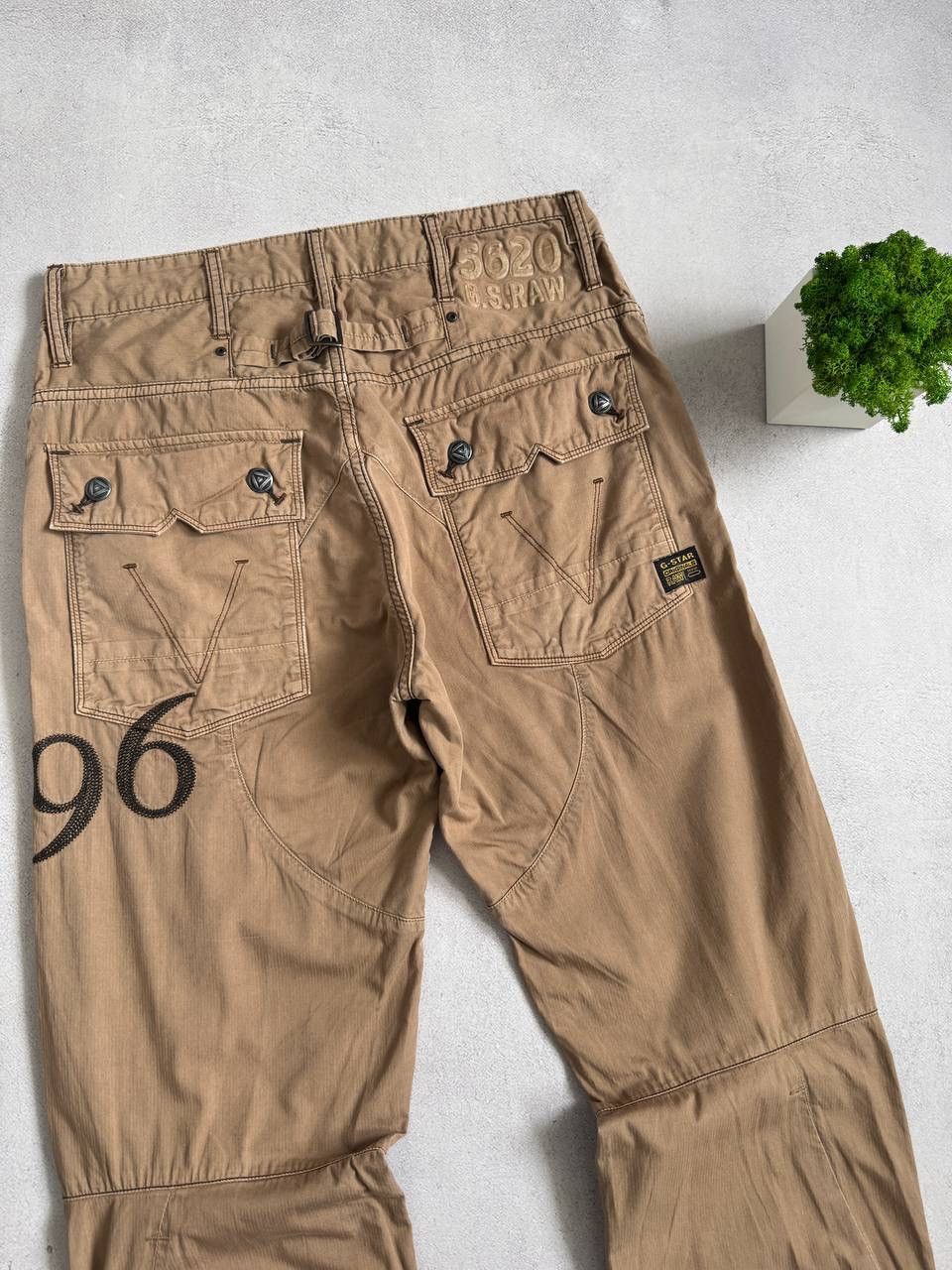 G-Star Vintage G Star Raw Pants Straight Big Logo Embroidered 96 Size US 34 / EU 50 - 3 Thumbnail